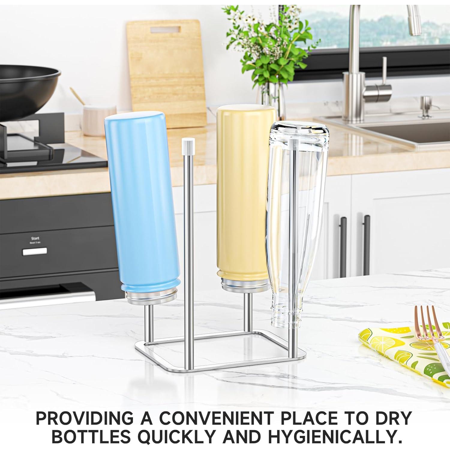 Soporte para Secar Botellas LOXSUN Acero Inoxidable 24.2 cm