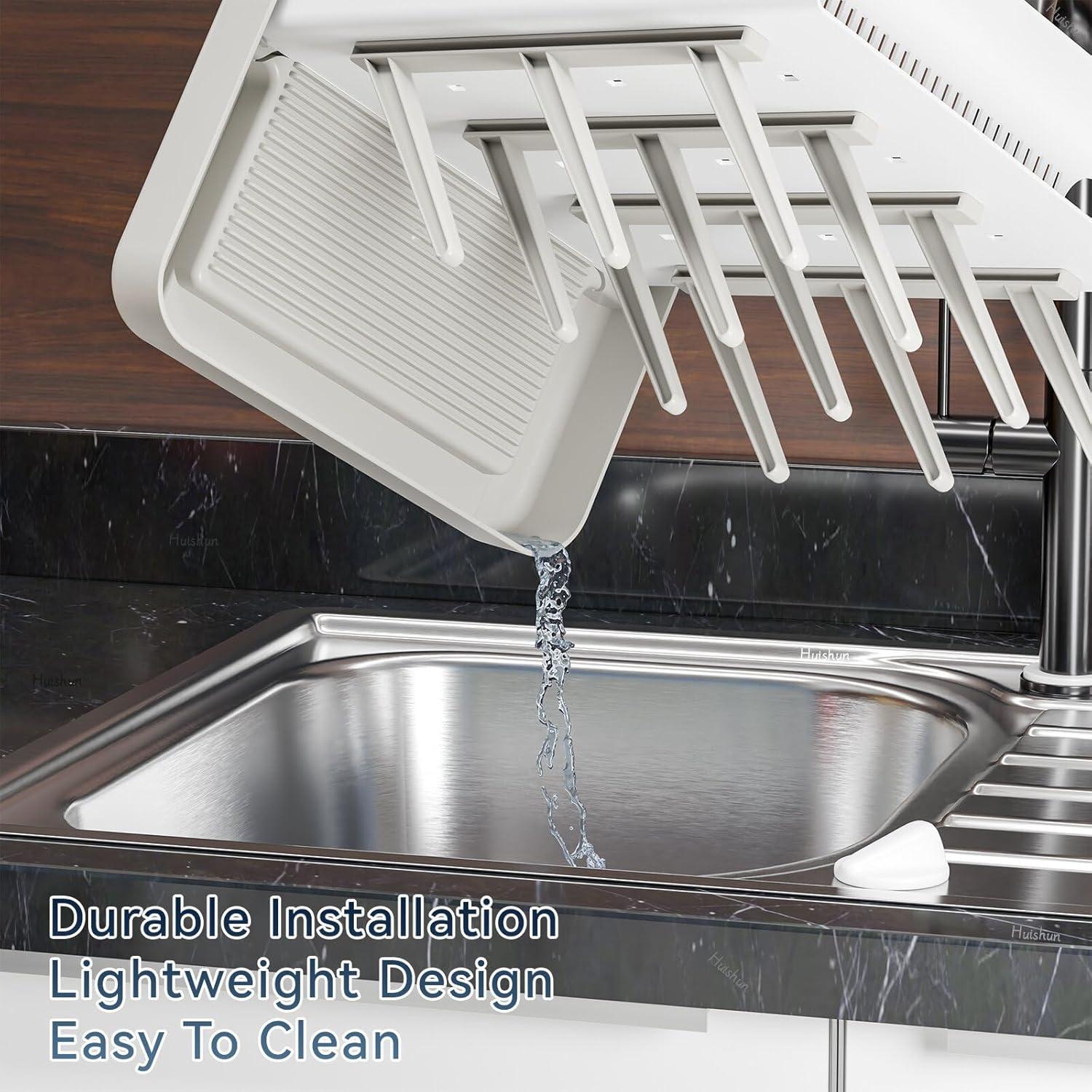 Secador de Botellas para Bebés Huishun Gris - Rack Vertical Desmontable