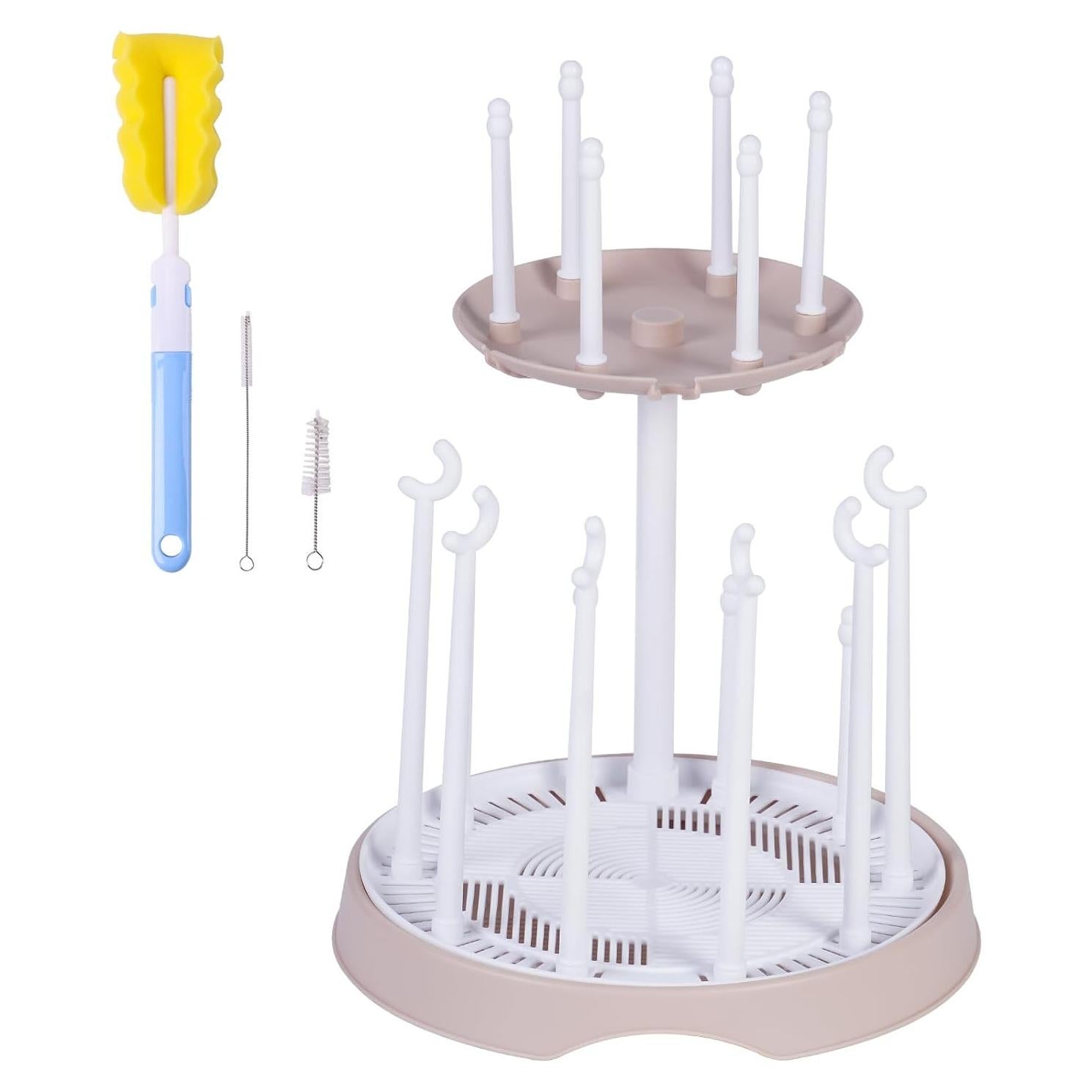 Soporte para Secar Biberones DIJIAMEIYA Doble Capa 16 Biberones