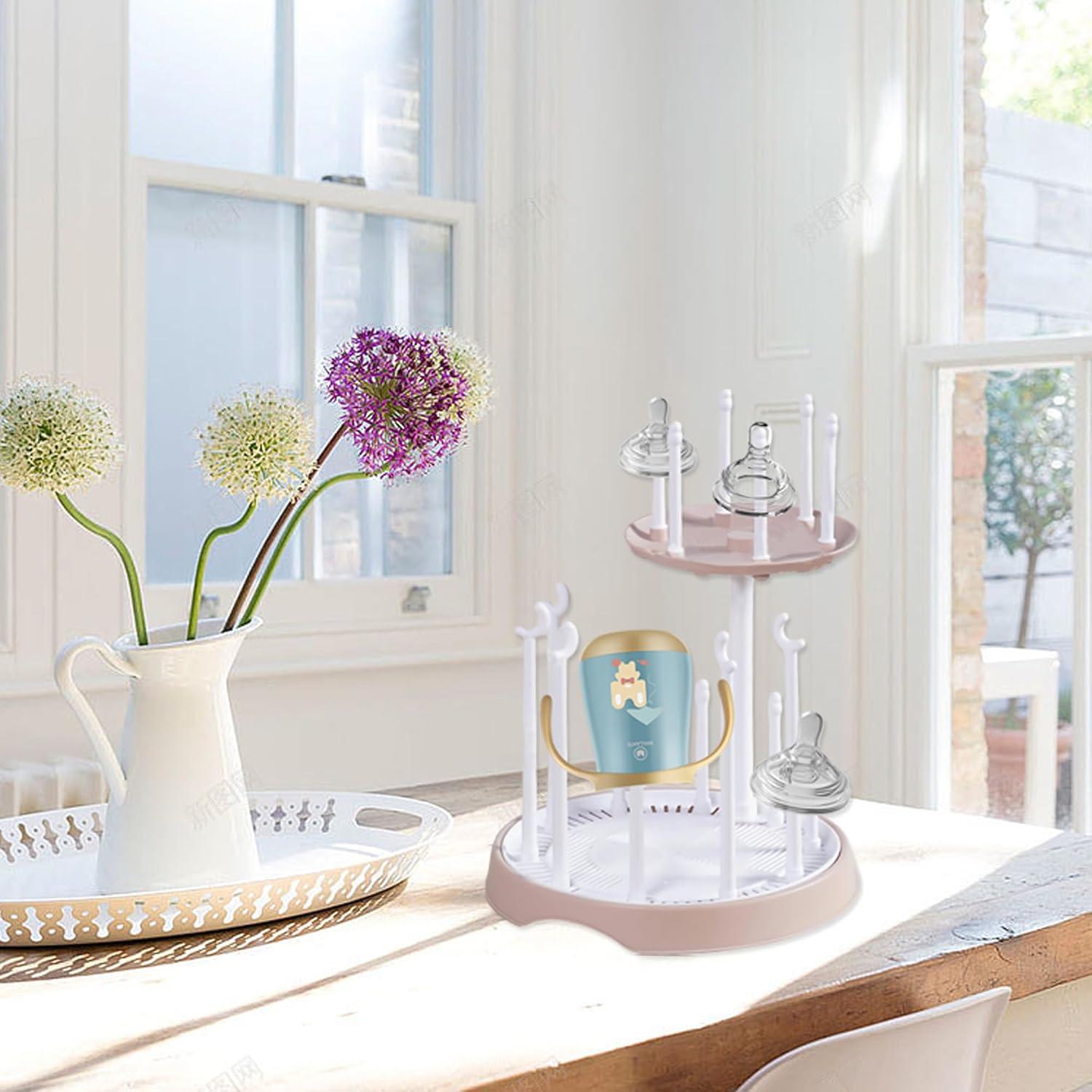 Soporte para Secar Biberones DIJIAMEIYA Doble Capa 16 Biberones