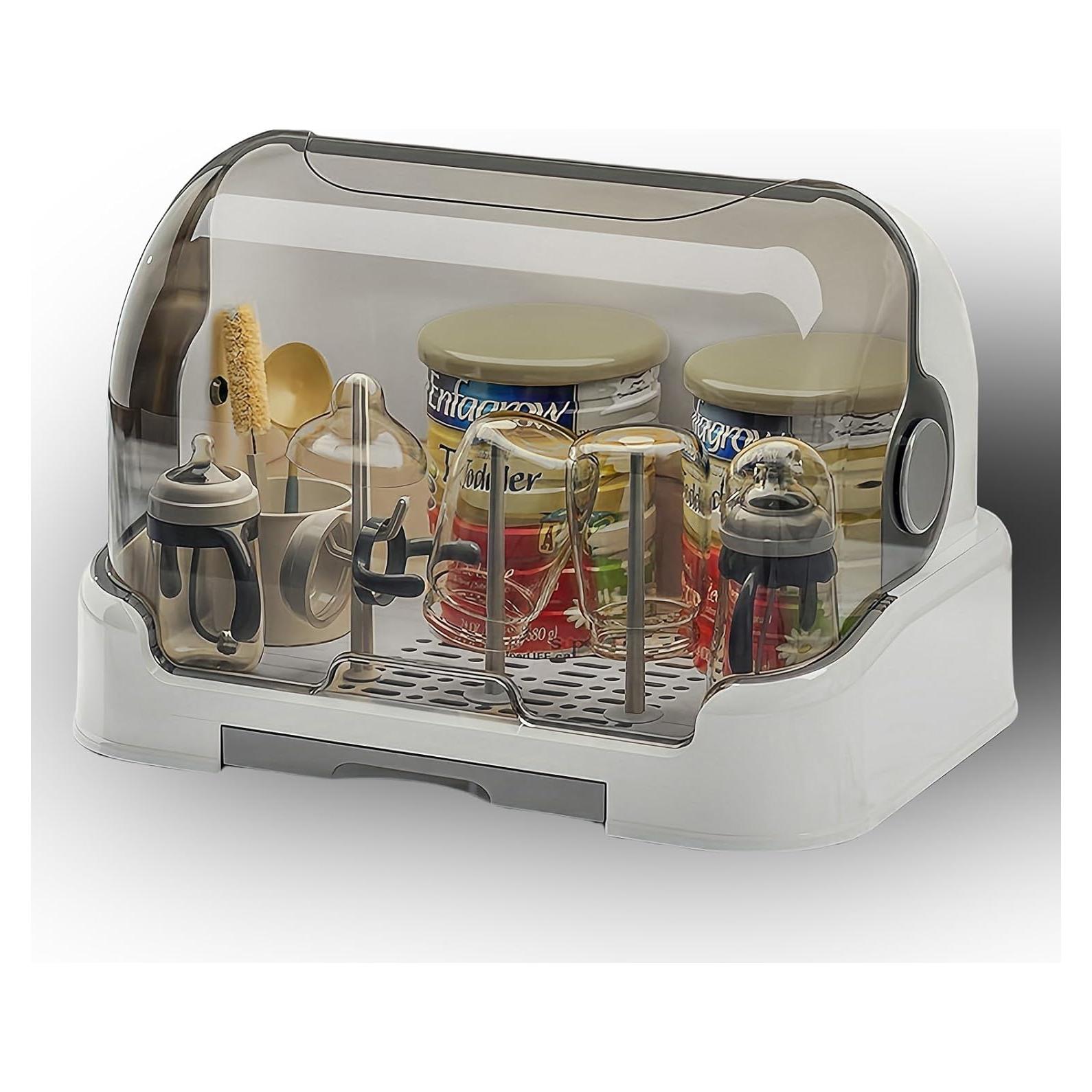 Organizador de Secado de Biberones Zdolmy Gris 31.75x25.4x25.1 cm