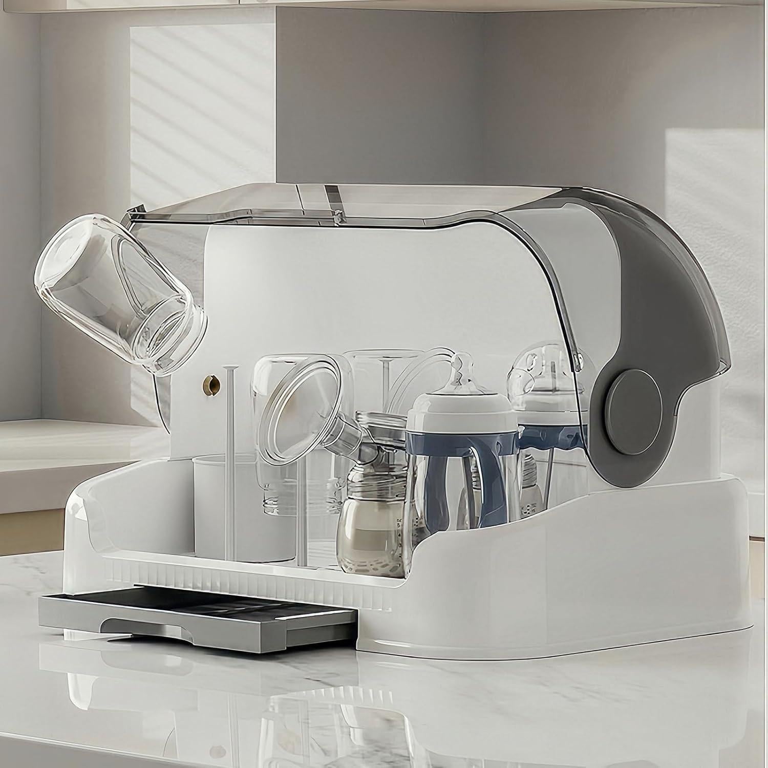 Organizador de Secado de Biberones Zdolmy Gris 31.75x25.4x25.1 cm