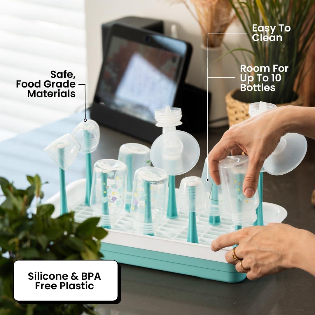 Secador de Biberones Zunee - Organizador Compacto Blanco 0.52 kg