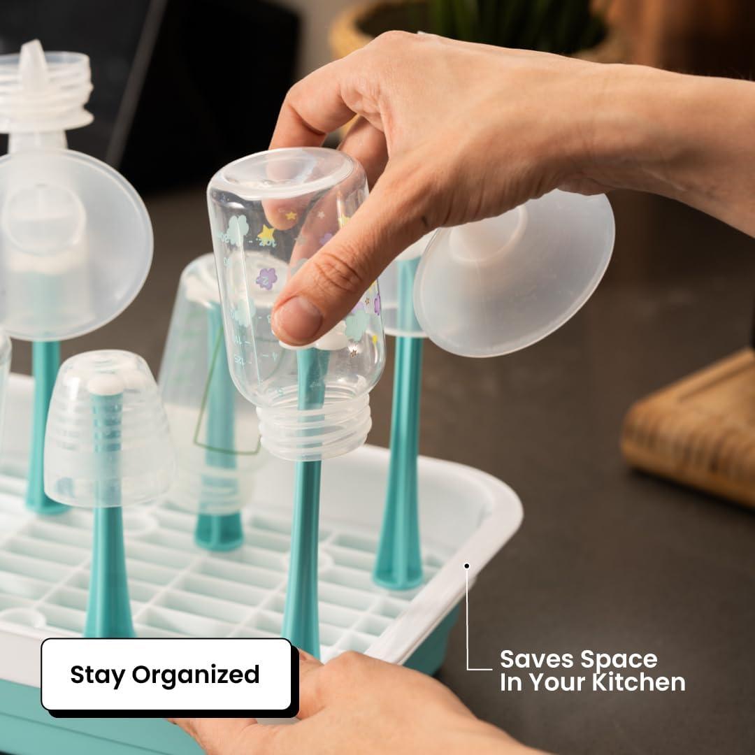 Secador de Biberones Zunee - Organizador Compacto Blanco 0.52 kg