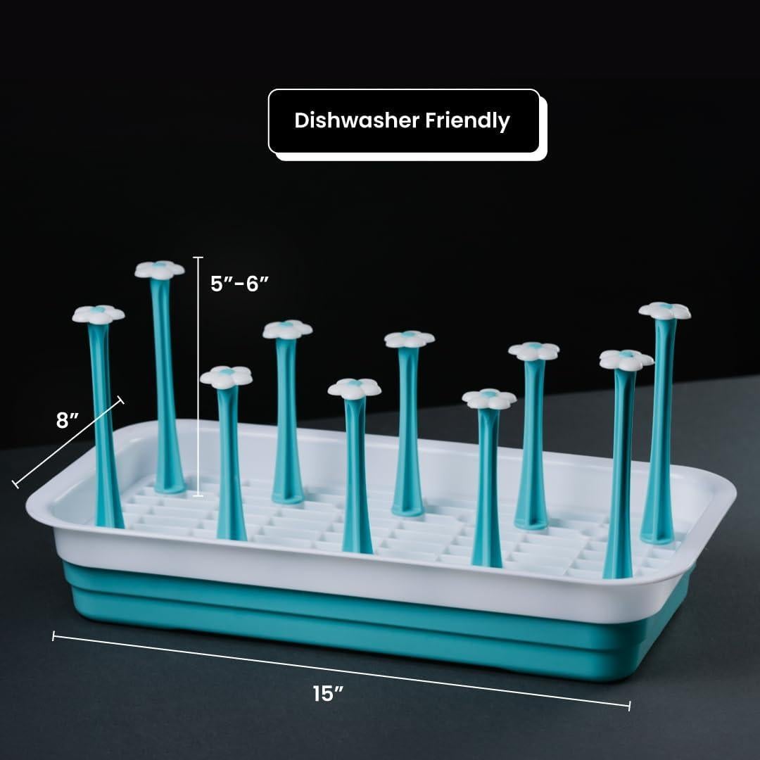 Secador de Biberones Zunee - Organizador Compacto Blanco 0.52 kg
