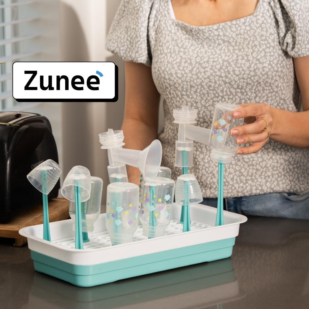 Secador de Biberones Zunee - Organizador Compacto Blanco 0.52 kg