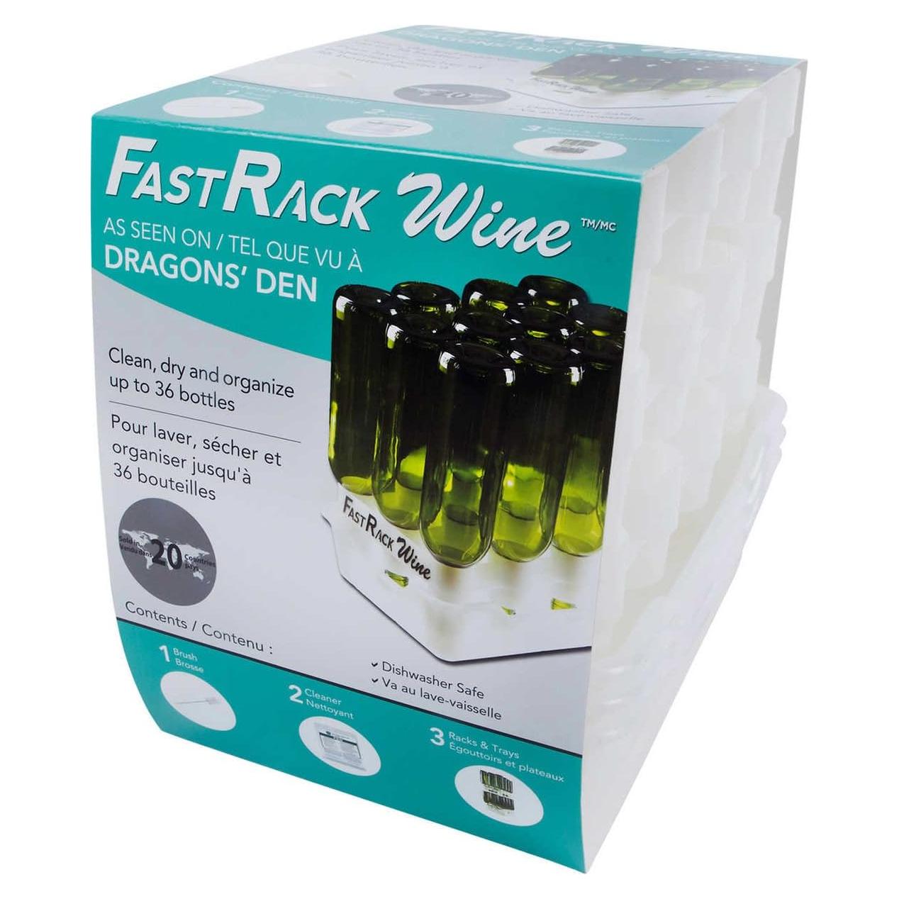 Soporte y bandeja para secado de 12 botellas FastRack