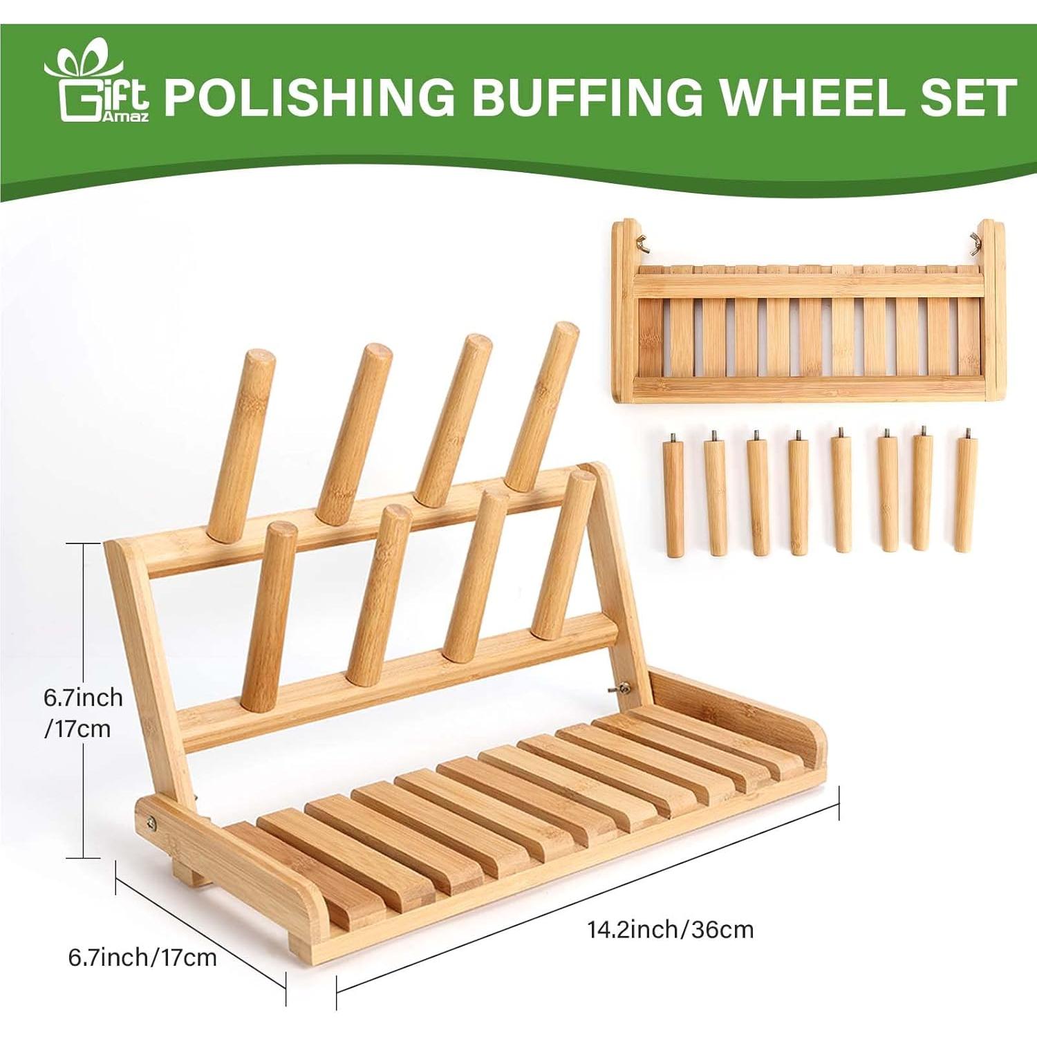 Soporte Secar Biberones Bambú GiftAmaz Plegable 17x36cm