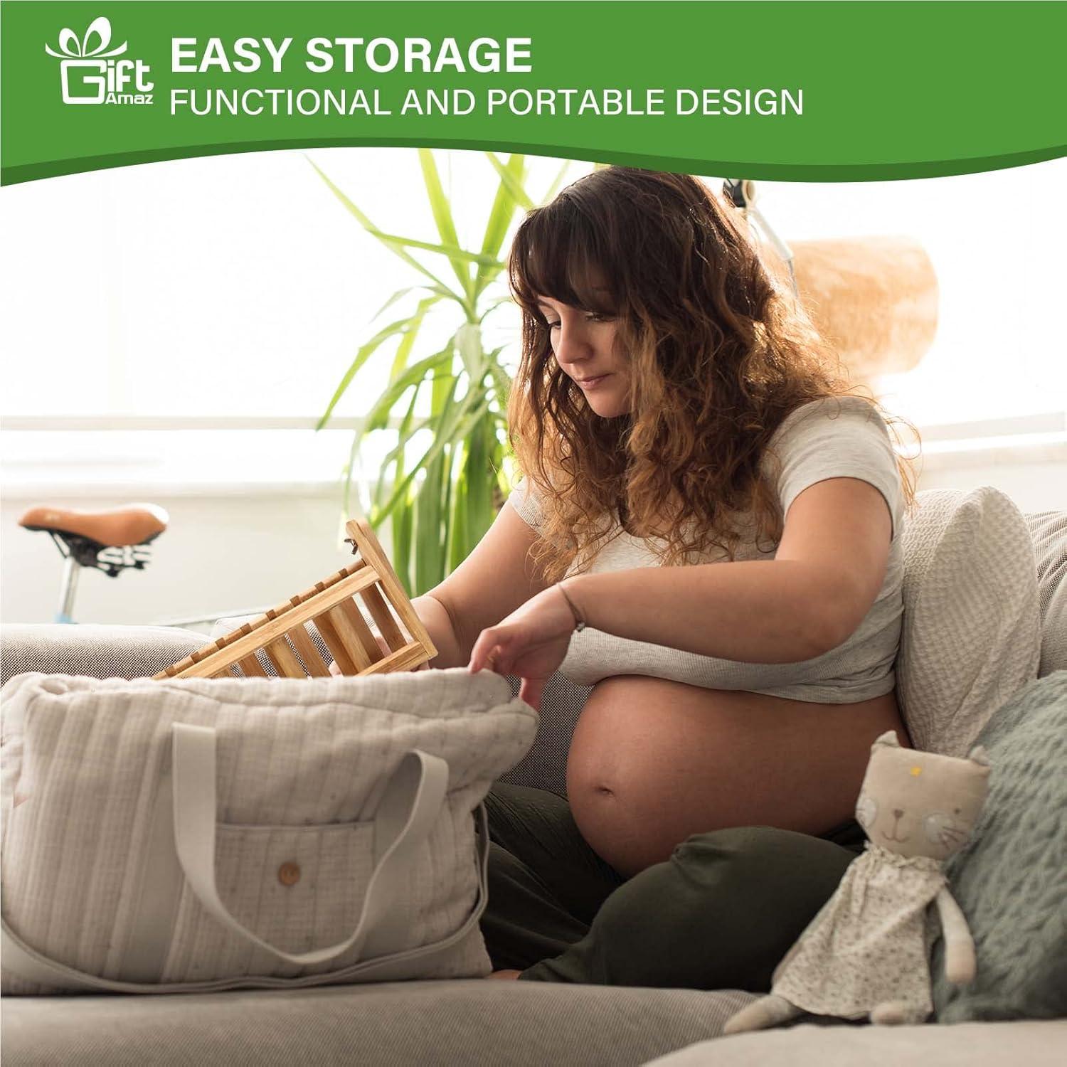 Soporte Secar Biberones Bambú GiftAmaz Plegable 17x36cm