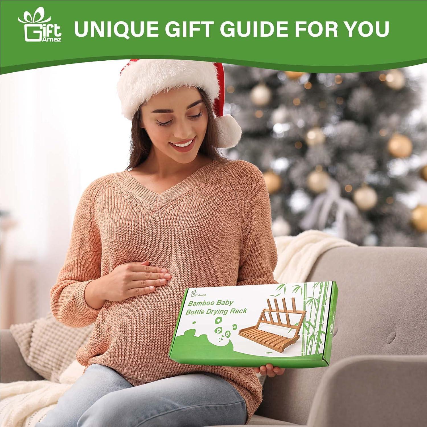 Soporte Secar Biberones Bambú GiftAmaz Plegable 17x36cm