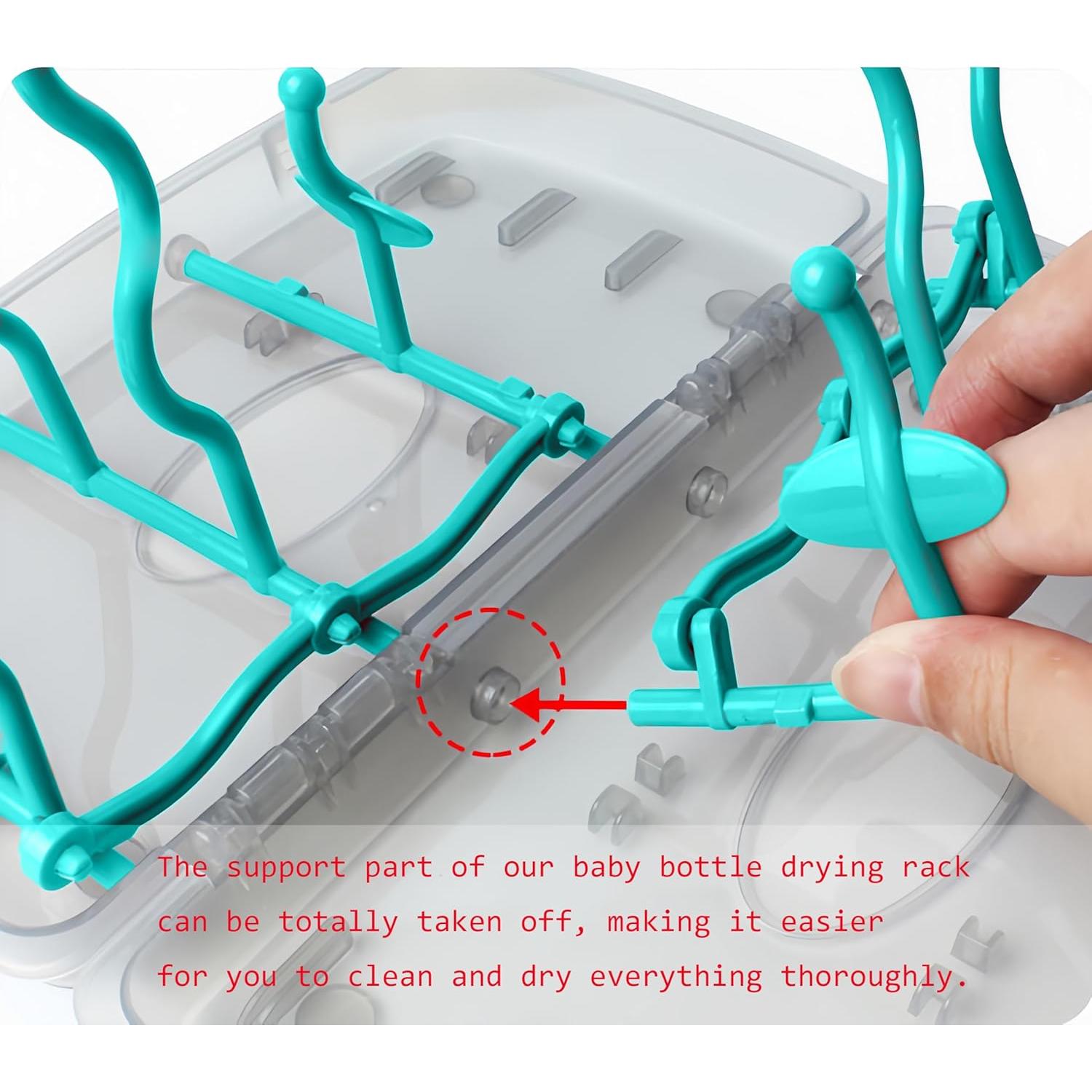 Soporte Plegable para Secado de Biberones Minchsrin Azul