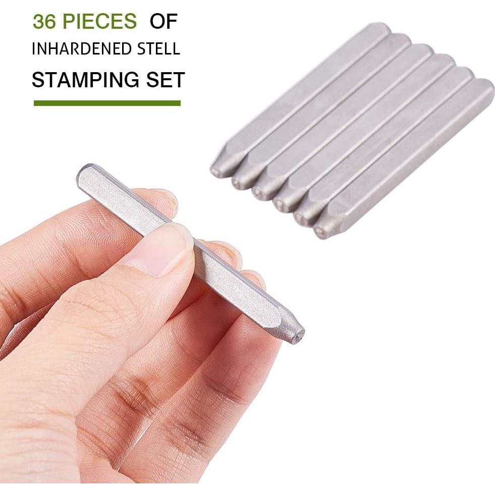 Juego de Sellos de Letras y Números PH PandaHall 36pcs