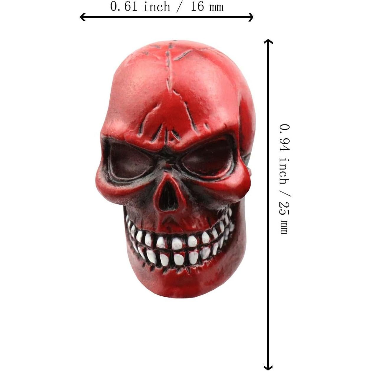 Tapas de Válvula de Neumáticos Bashineng 4 Pcs Rojo Universal