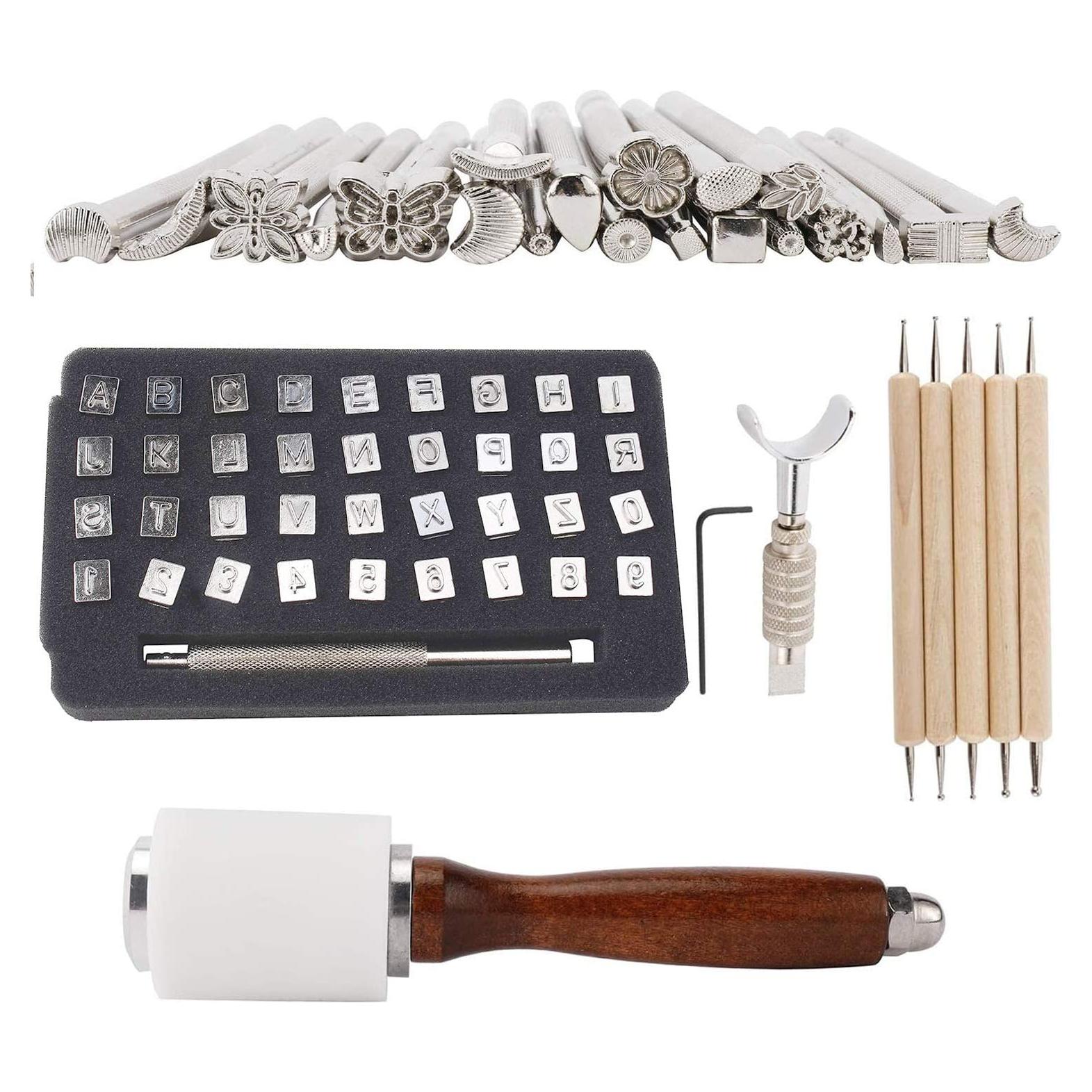 Juego de Herramientas de Estampado de Cuero Blawicat 65 Piezas