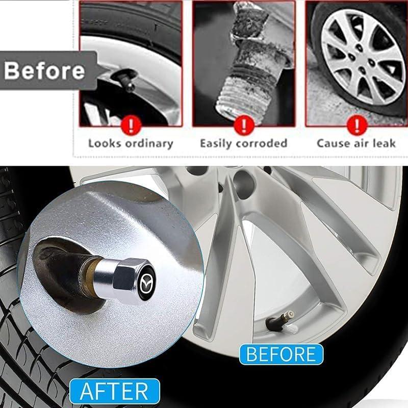 4 Tapones de Válvula de Neumático UBDVBMYZ Metal 11mm