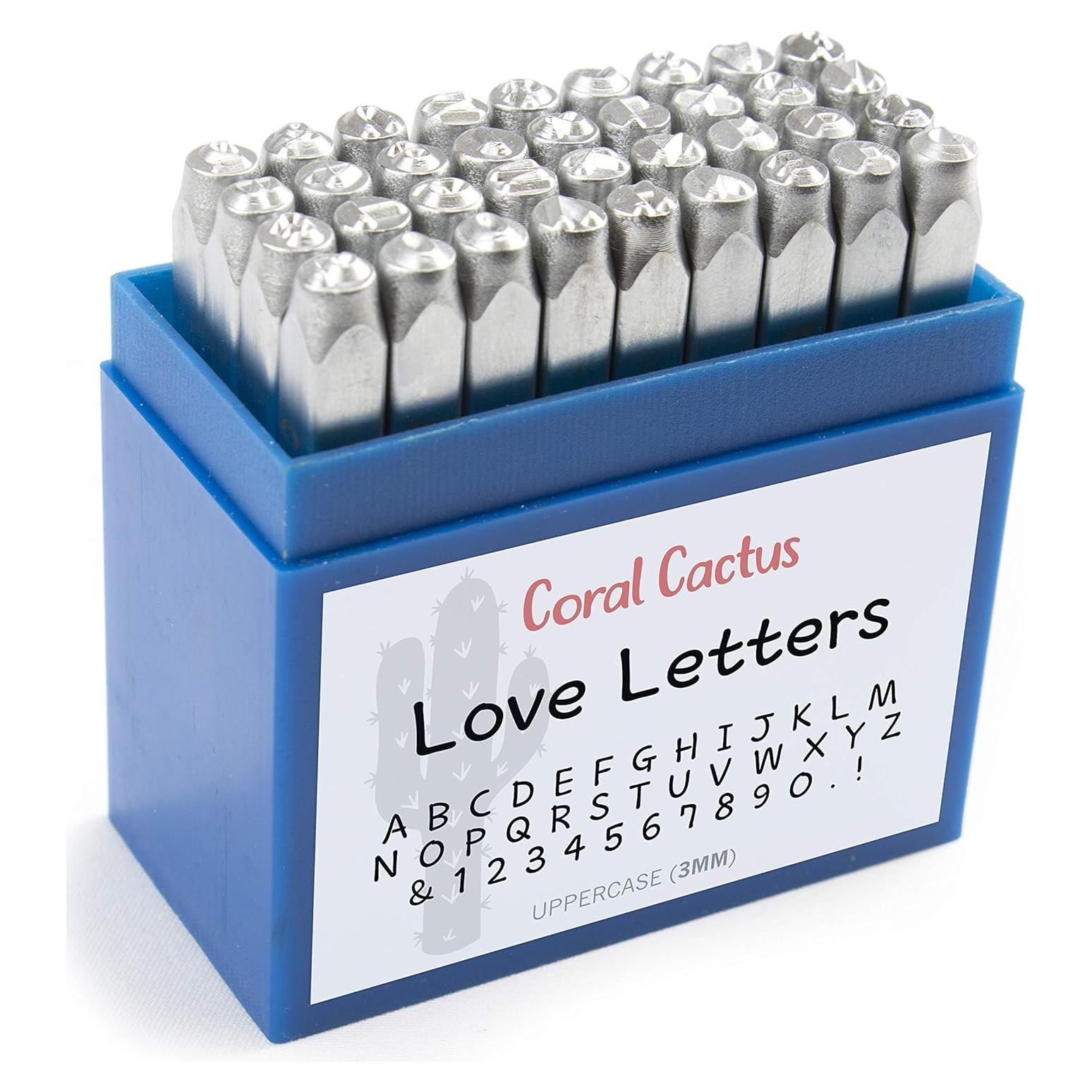 Juego de Sellos de Estampado Coral Cactus 36 Piezas 3mm