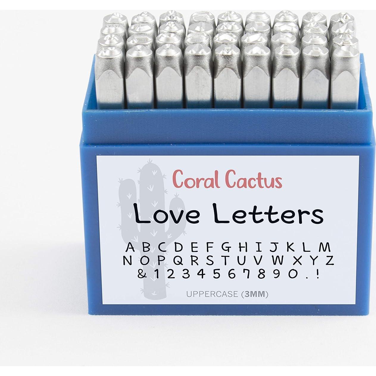 Juego de Sellos de Estampado Coral Cactus 36 Piezas 3mm