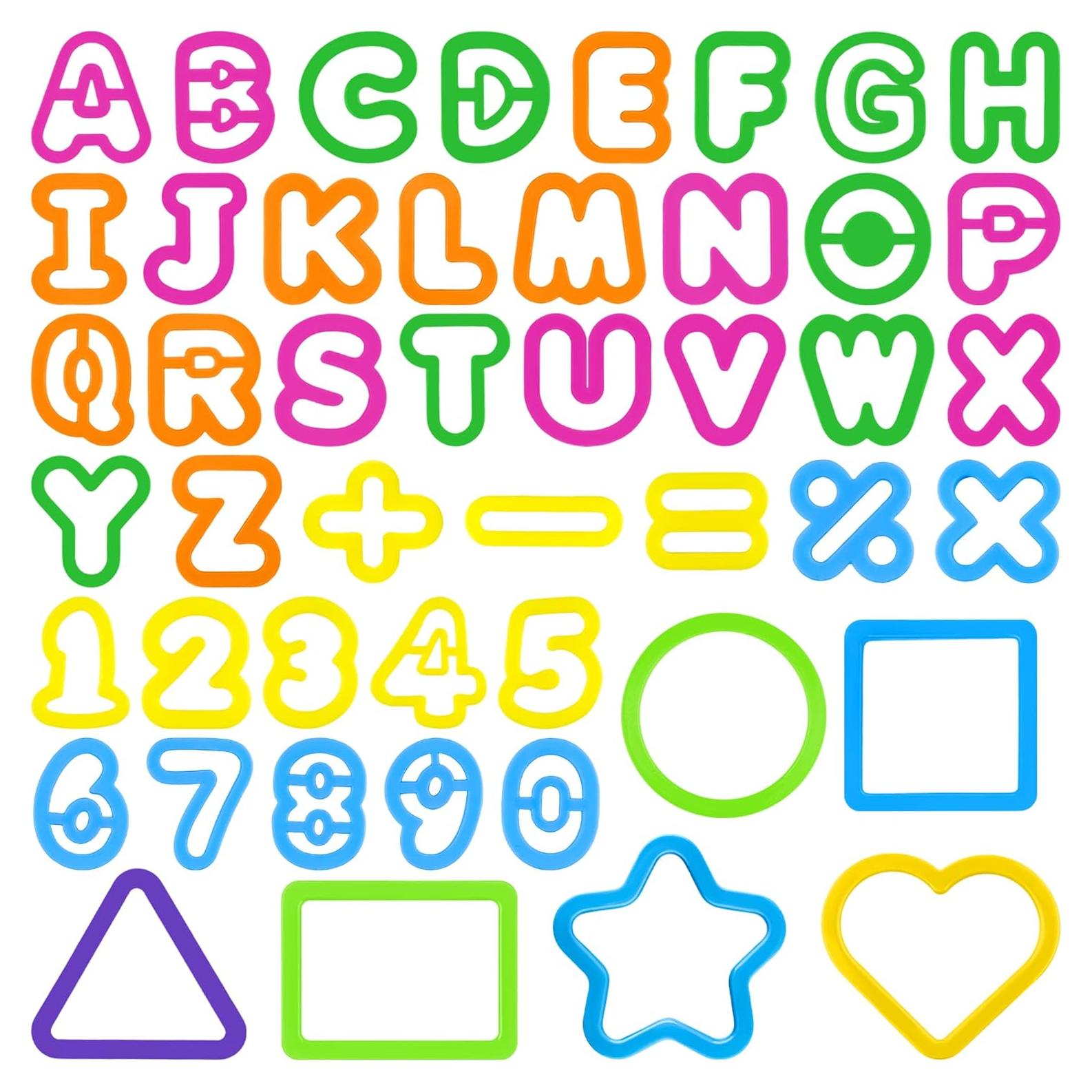 Kit de Herramientas de Masa 47 PCS Oun Nana - Cortadores de Letras y Números