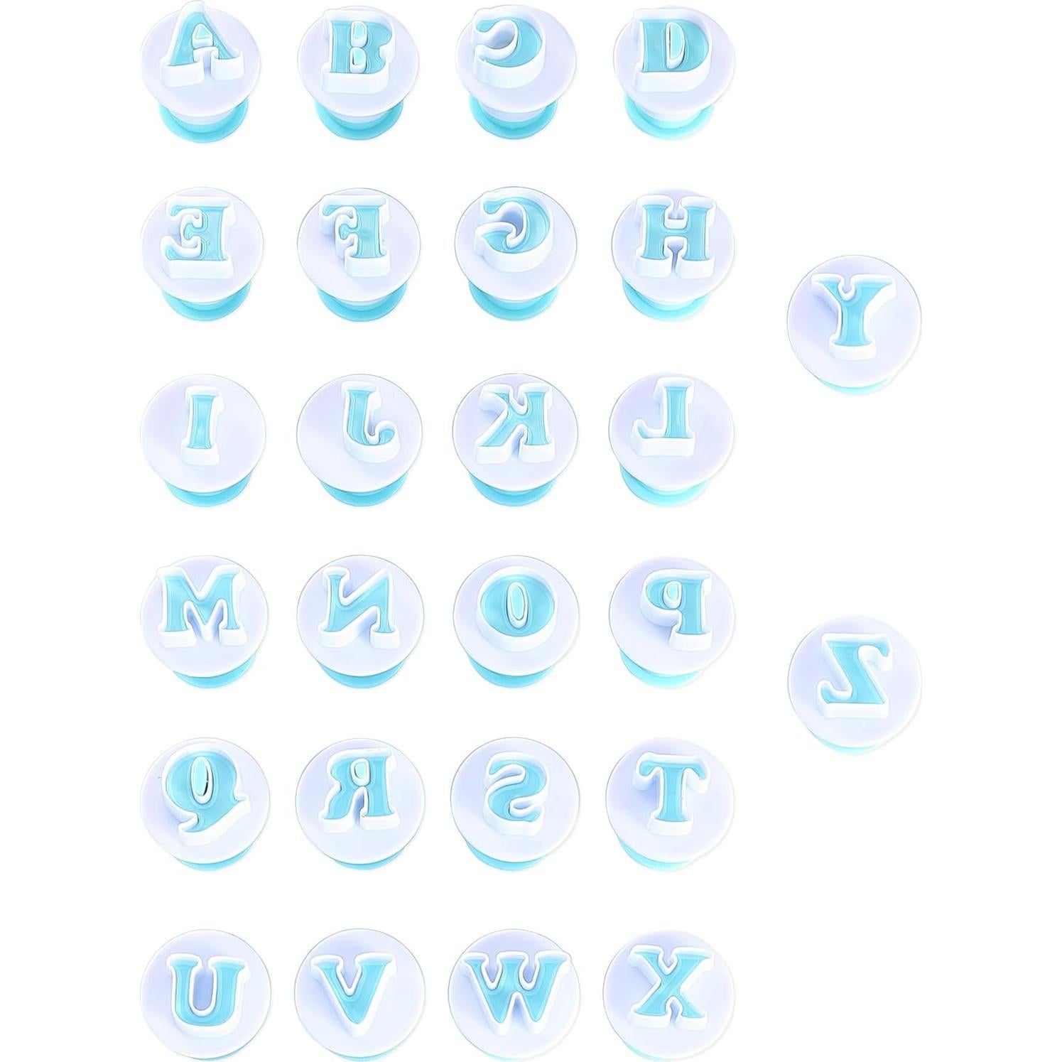 Cortadores de Letras y Números de Fondant Nuoda - 3 Juegos