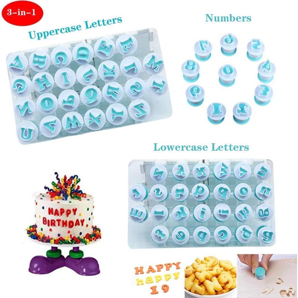 Cortadores de Letras y Números de Fondant Nuoda - 3 Juegos