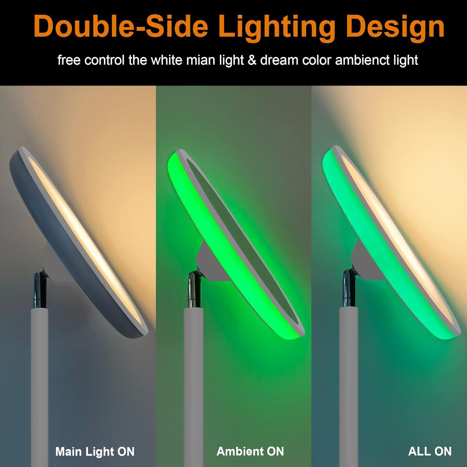 Lámpara de Pie LED WOWLUMEN 42W RGB Regulable 180cm