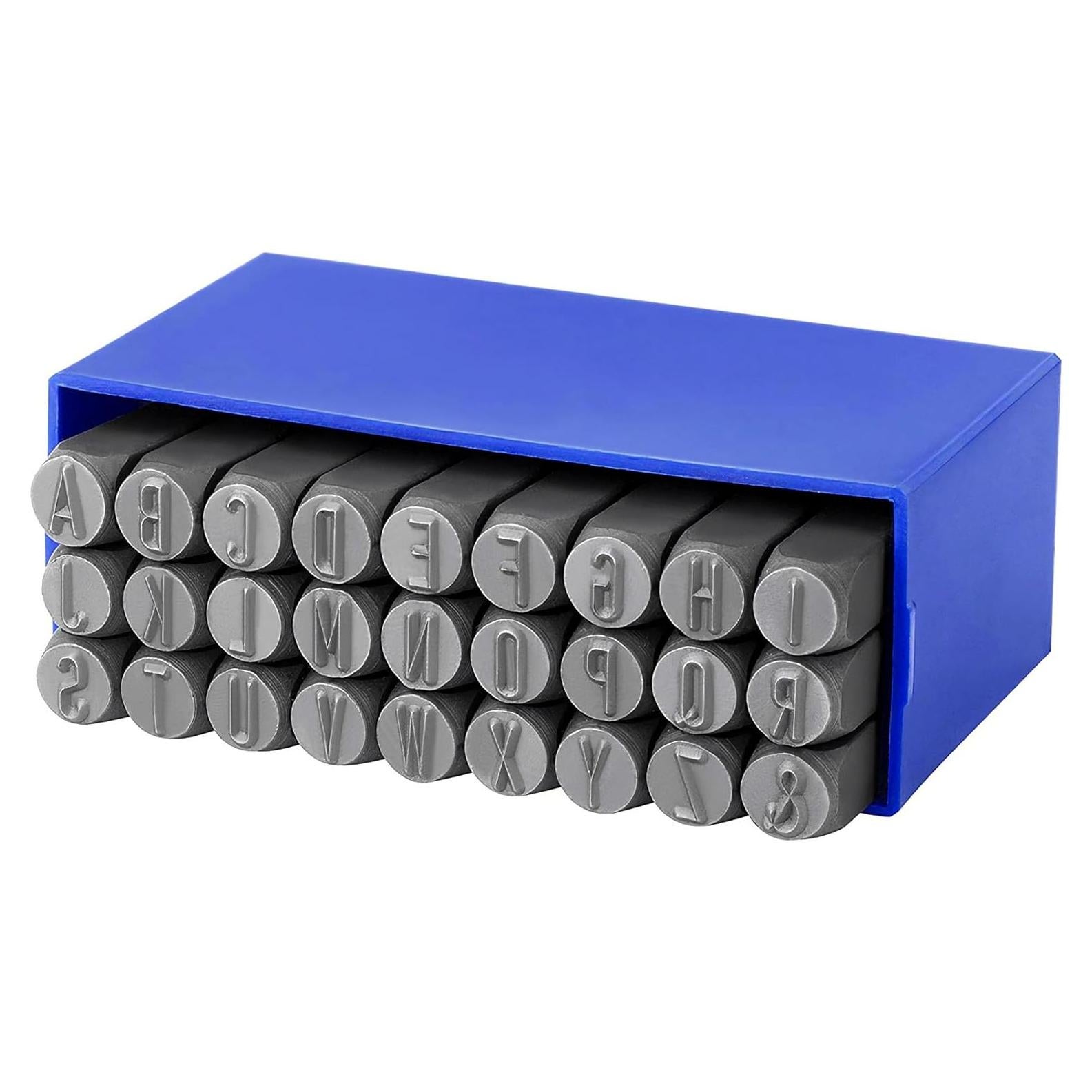Juego de Sellos de Letras FOCMKEAS 27 Piezas 10mm para Estampado