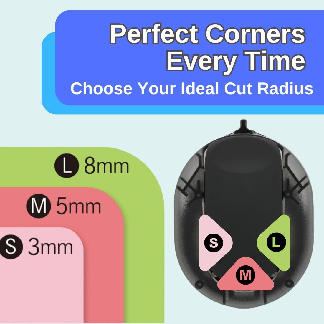 Cortador de esquinas Kadomaru PRO NEO Sunstar Negro 3 en 1