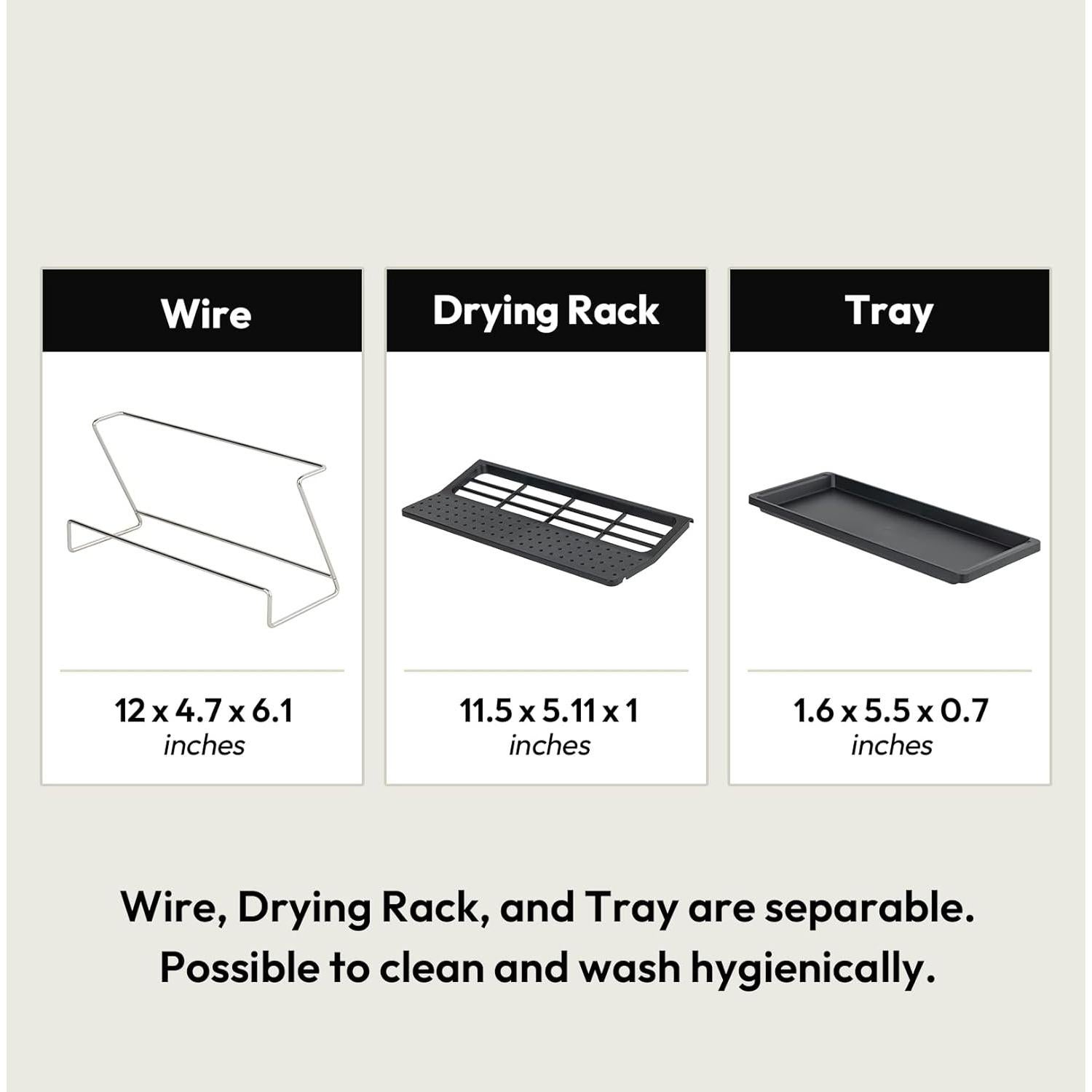 Soporte para Secar Botellas Carrotez - Negro, Polipropileno