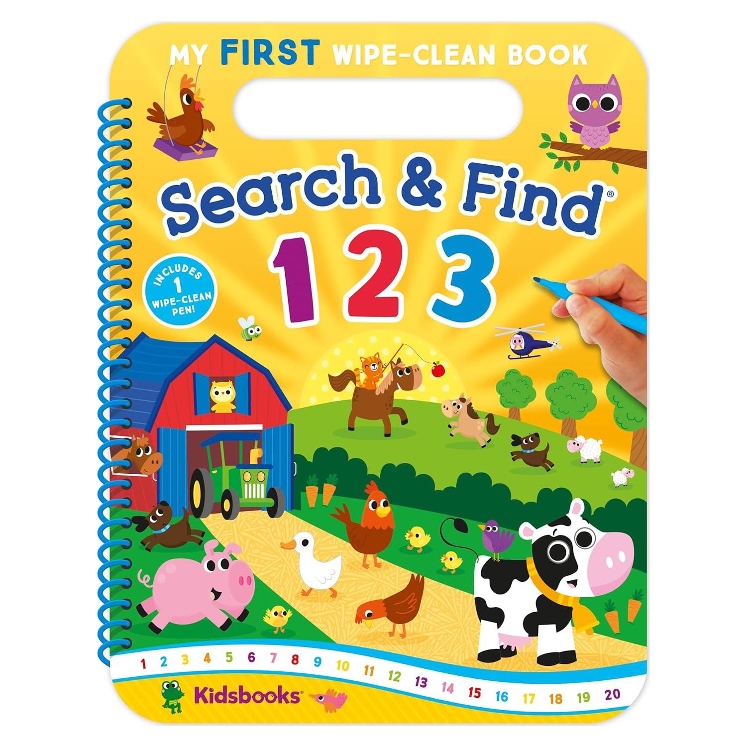 My First Wipe-Clean Book: Search & Find 123-Includes Wipe-Clean Pen