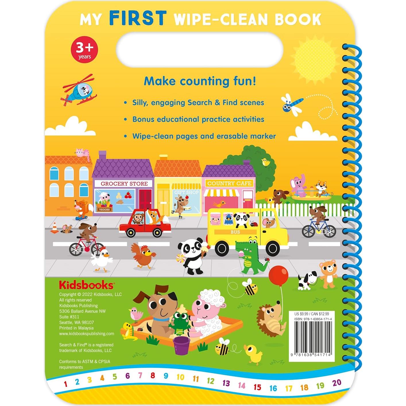 My First Wipe-Clean Book: Search & Find 123-Includes Wipe-Clean Pen