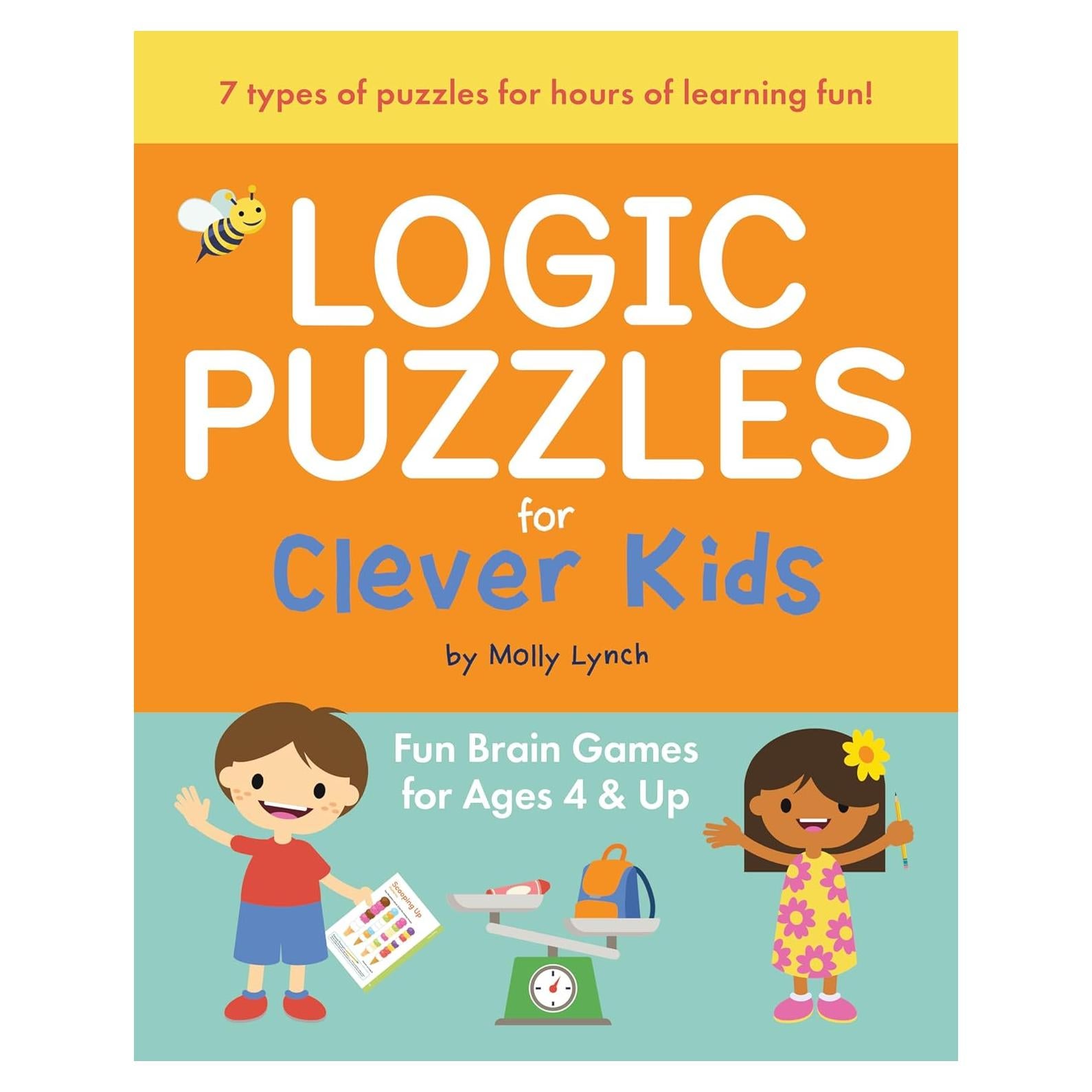 Logic Puzzles for Clever Kids: Fun brain games for ages 4 & up
