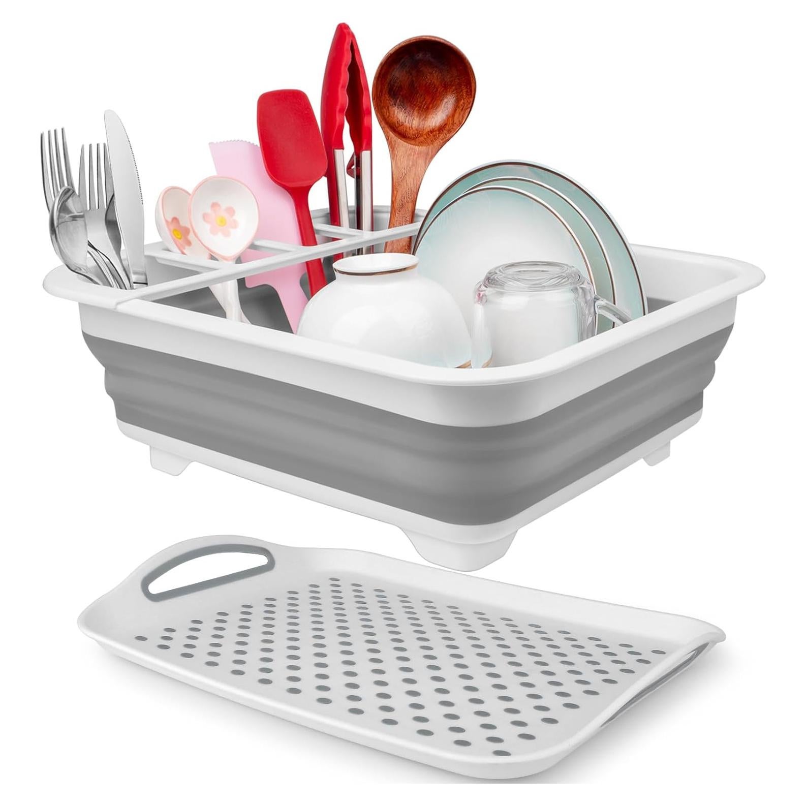 Escurridor de Platos Plegable Seropy con Bandeja 35.6x30.5cm