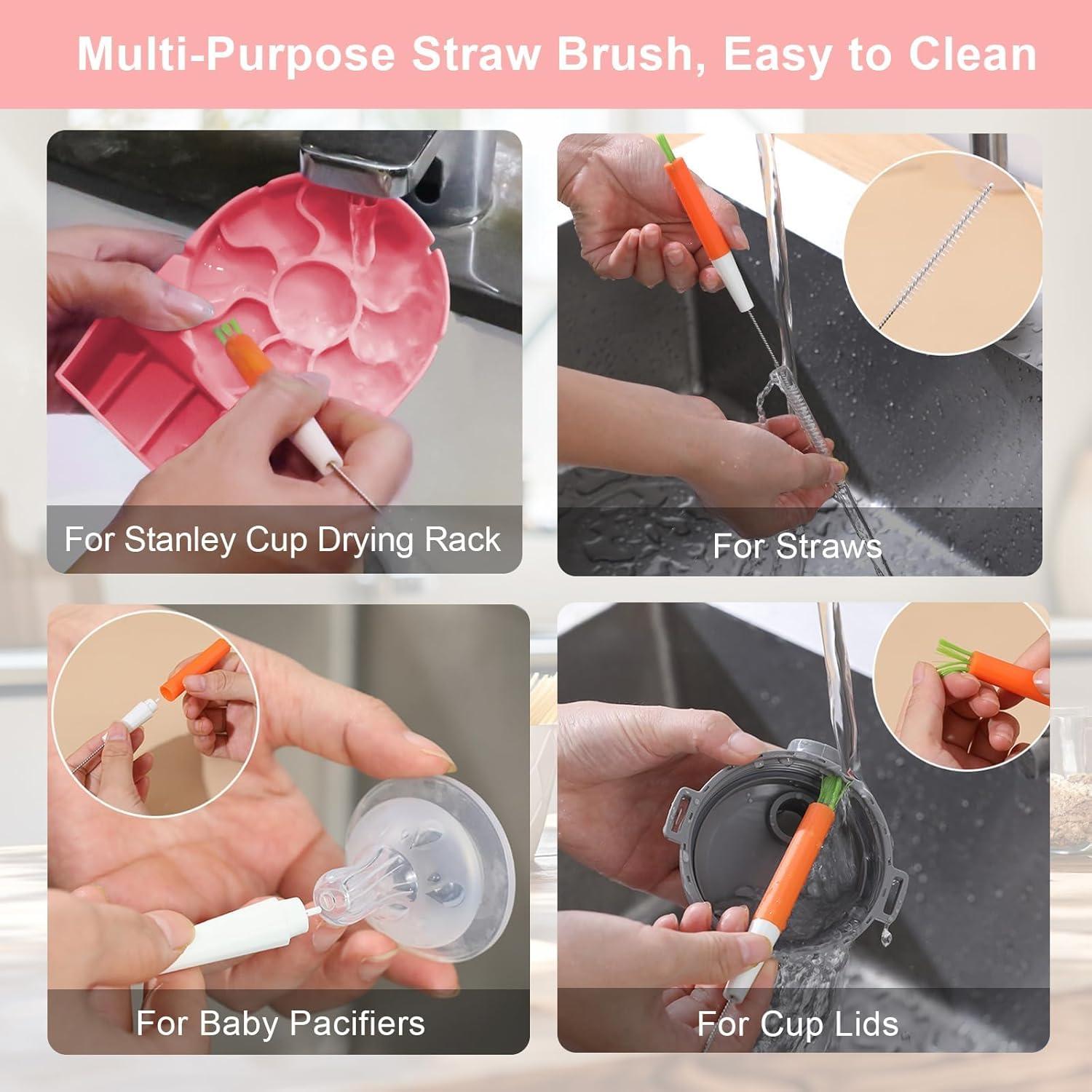 Soporte para Secado de Botellas y Vasos SISAYWEY Silicona Rosa