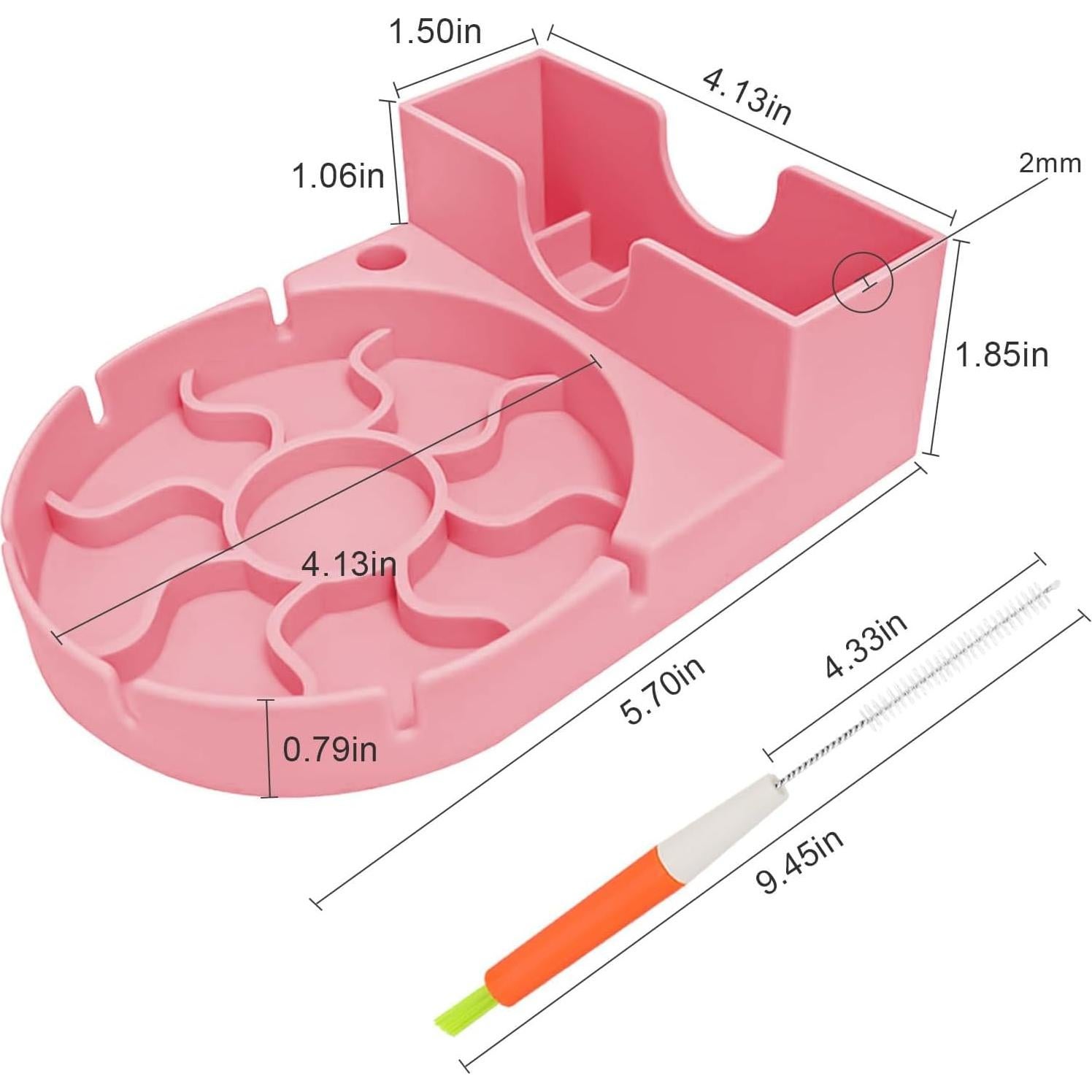 Soporte para Secado de Botellas y Vasos SISAYWEY Silicona Rosa