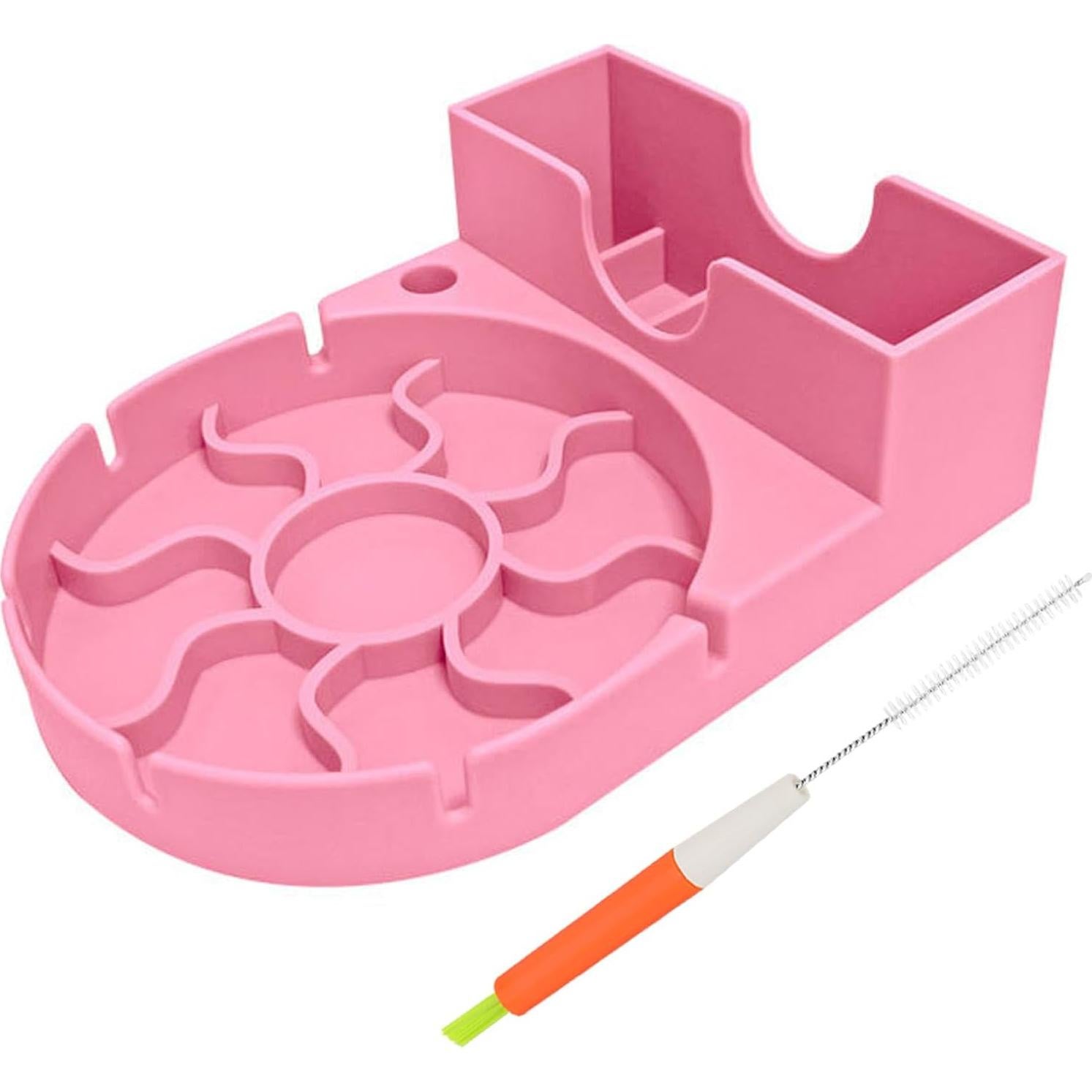 Soporte para Secado de Botellas y Vasos SISAYWEY Silicona Rosa