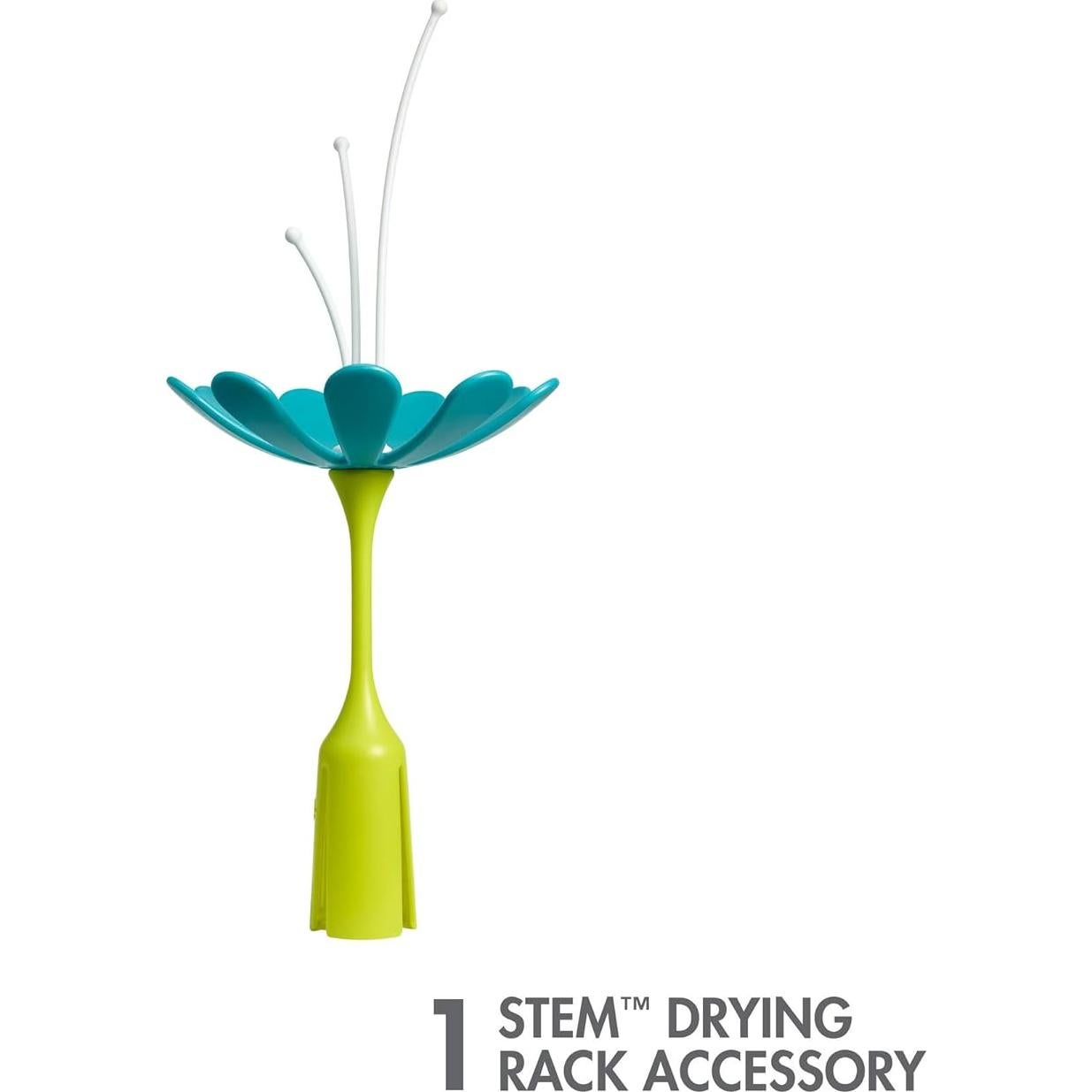 Soporte de Secado Boon Stem Tomy Verde y Blanco 23.5x9x9cm