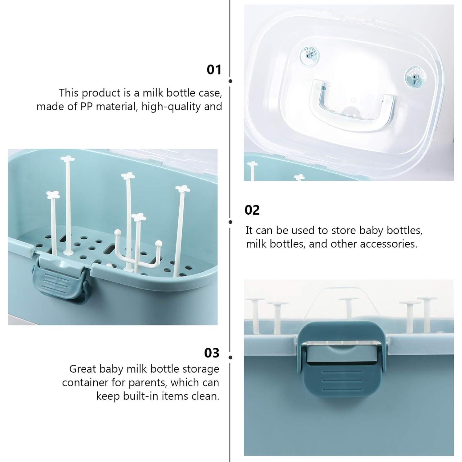 Secador de Biberones Portátil Toyvian 35x25cm PP