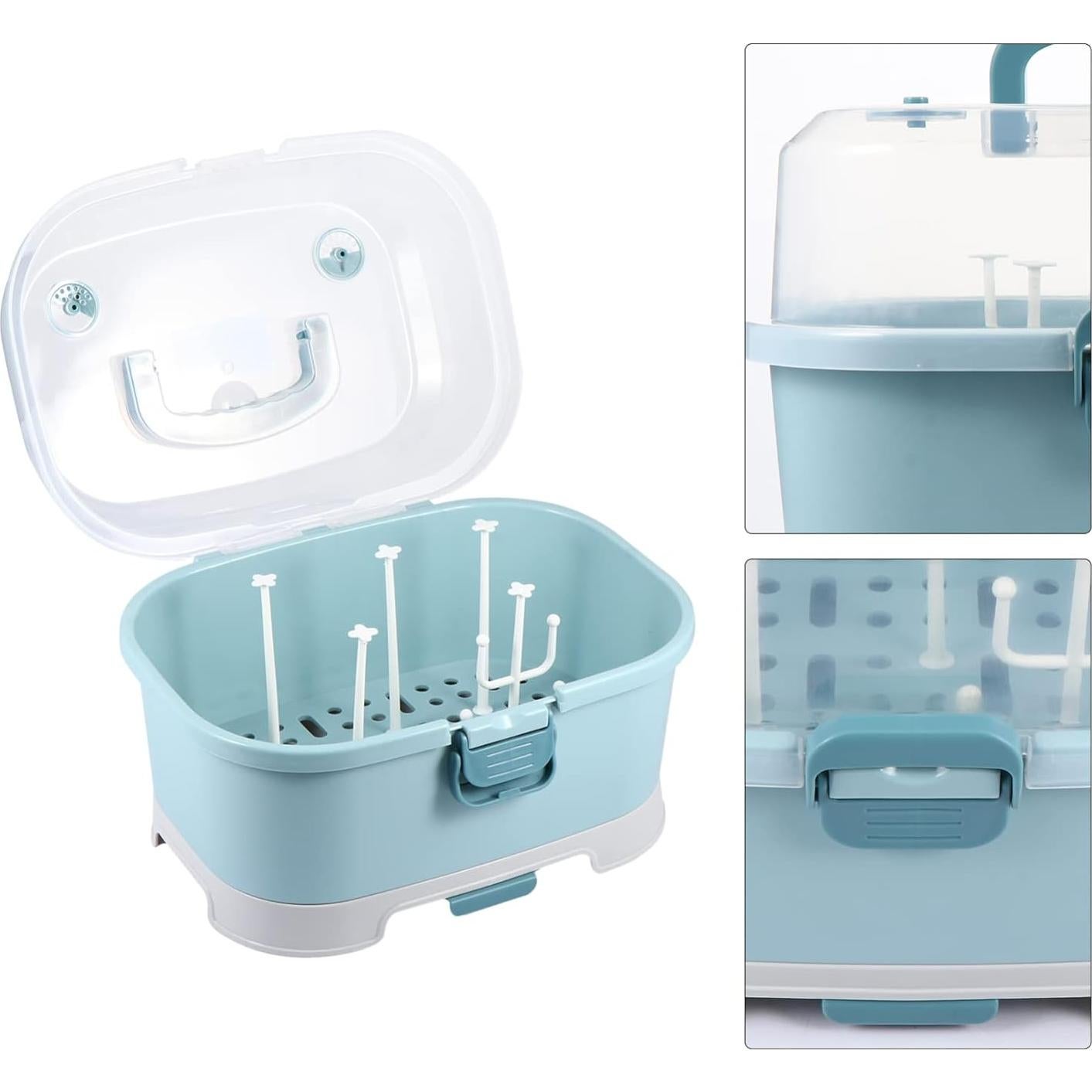 Secador de Biberones Portátil Toyvian 35x25cm PP