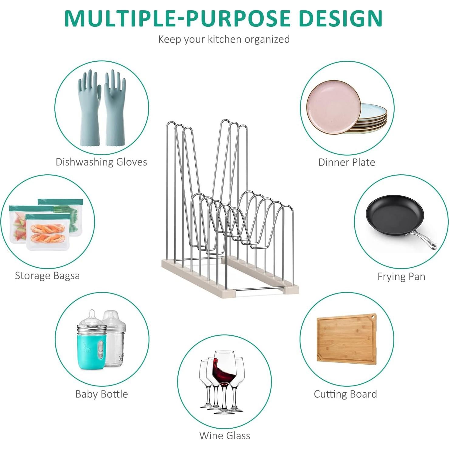 Soporte para Secar Bolsas Reutilizables SHILFID 35.1x12.7cm