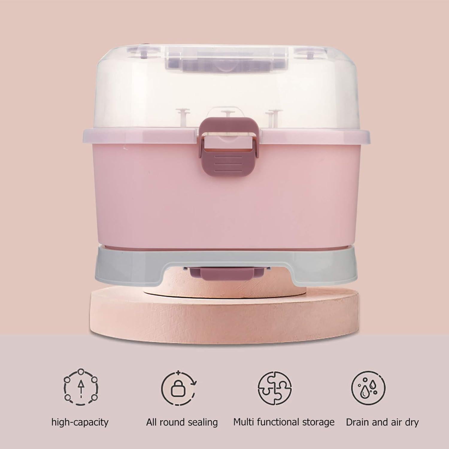 Organizador de Gabinete de Cocina Toyvian Estante Secado Botellas