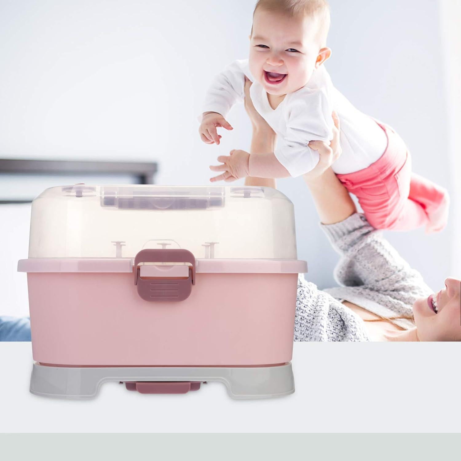 Organizador de Gabinete de Cocina Toyvian Estante Secado Botellas