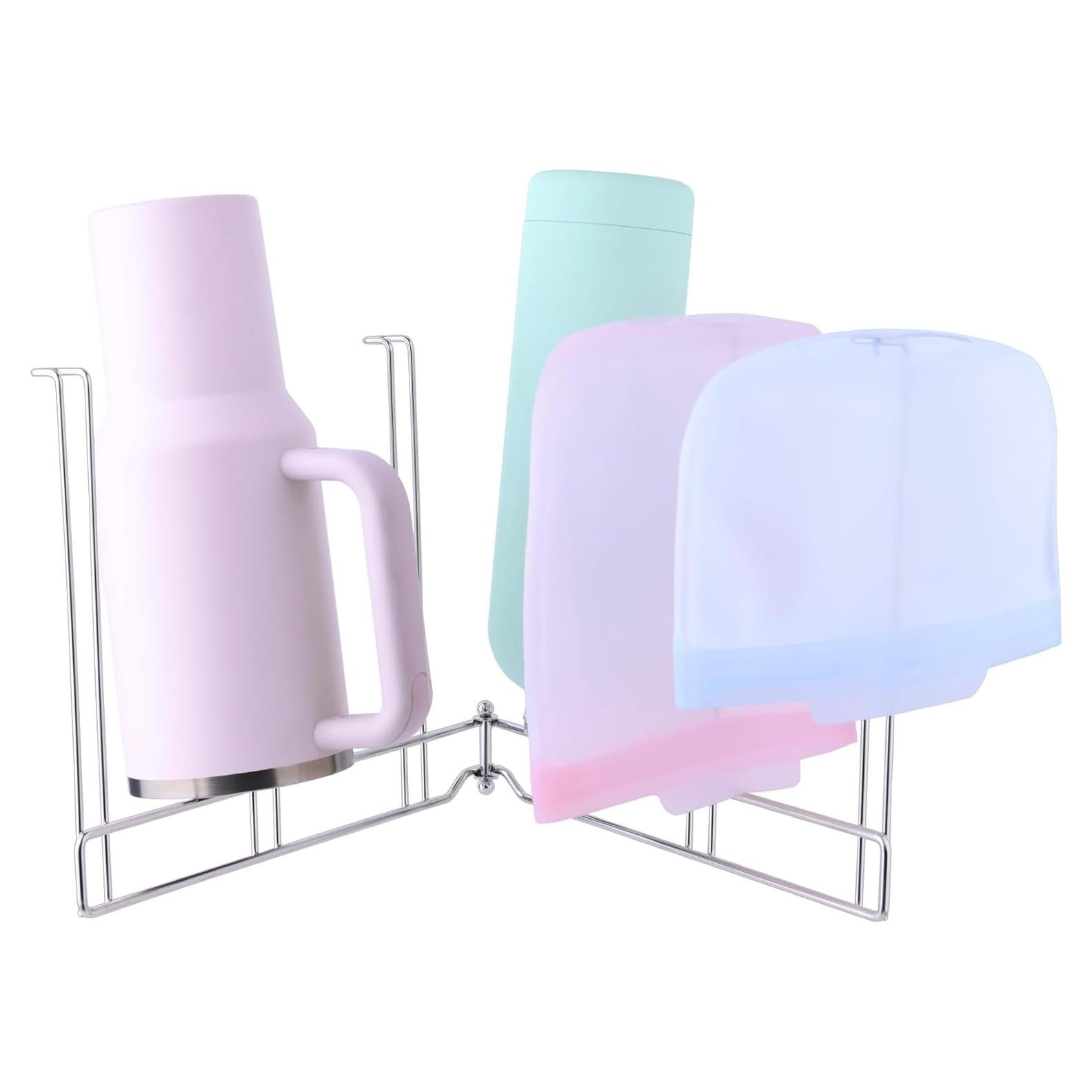Soporte Plegable para Secar Bolsas LEVOSHUA de Acero Inoxidable