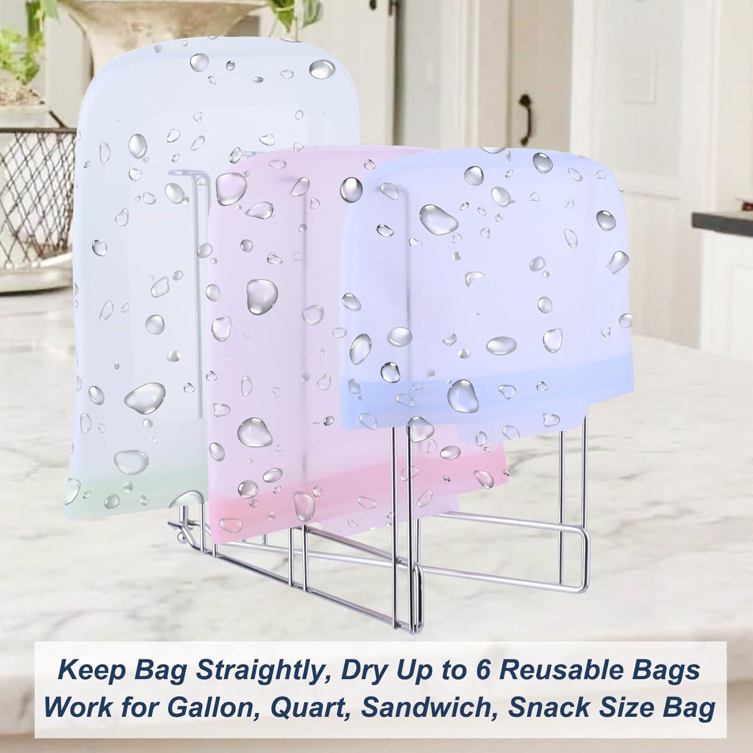 Soporte Plegable para Secar Bolsas LEVOSHUA de Acero Inoxidable