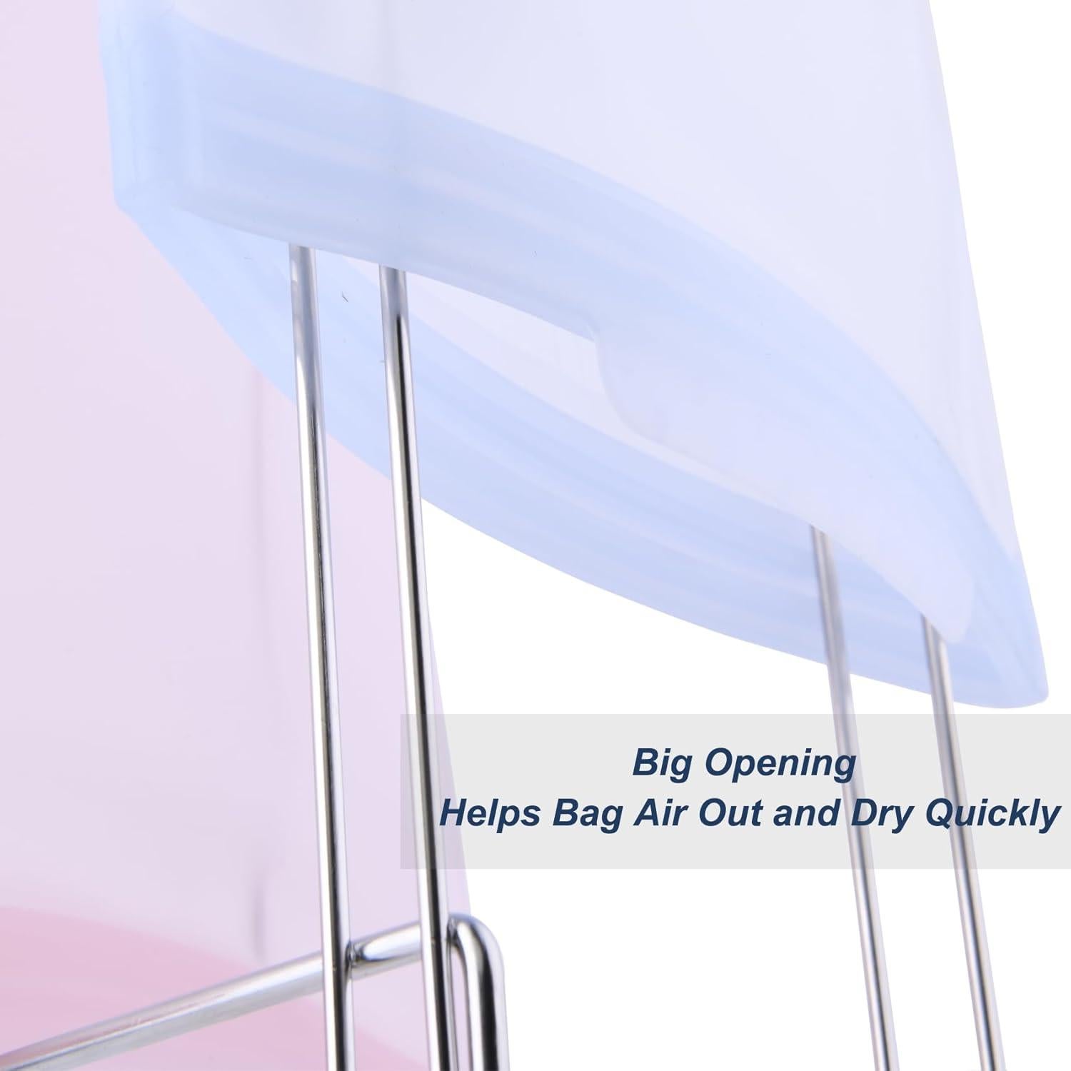 Soporte Plegable para Secar Bolsas LEVOSHUA de Acero Inoxidable