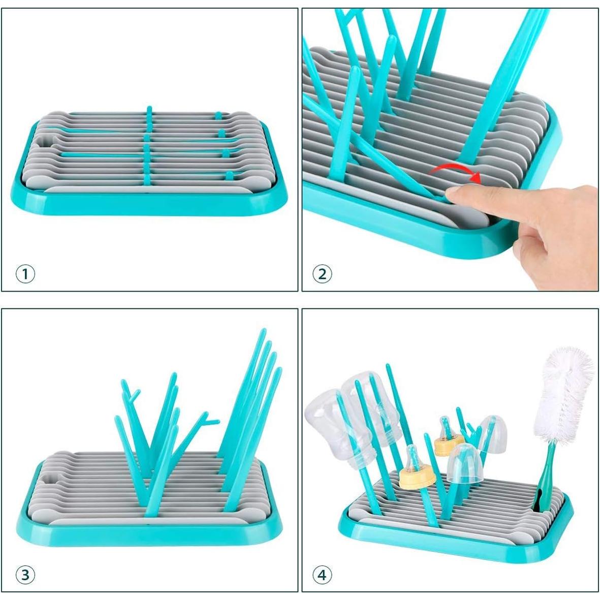 Estante Secador de Biberones Hestier Plegable 30x21.1 cm