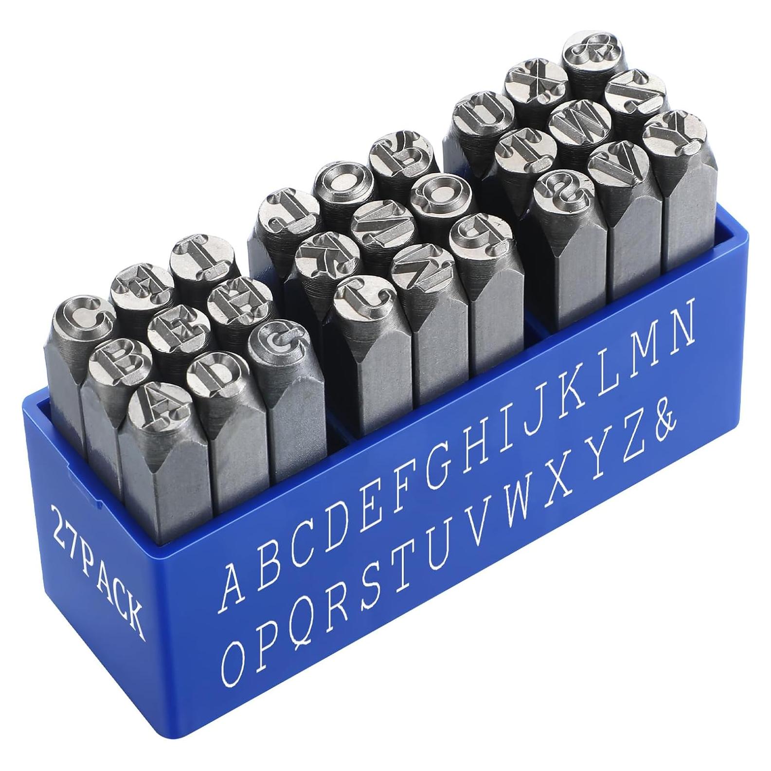 Juego de Sellos de Metal Lingvee 6mm para Joyería y Artesanías