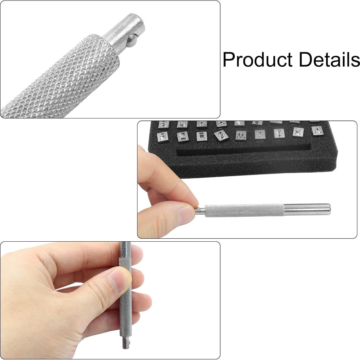 Conjunto de Sellos de Letras y Números Coufce 36 Piezas