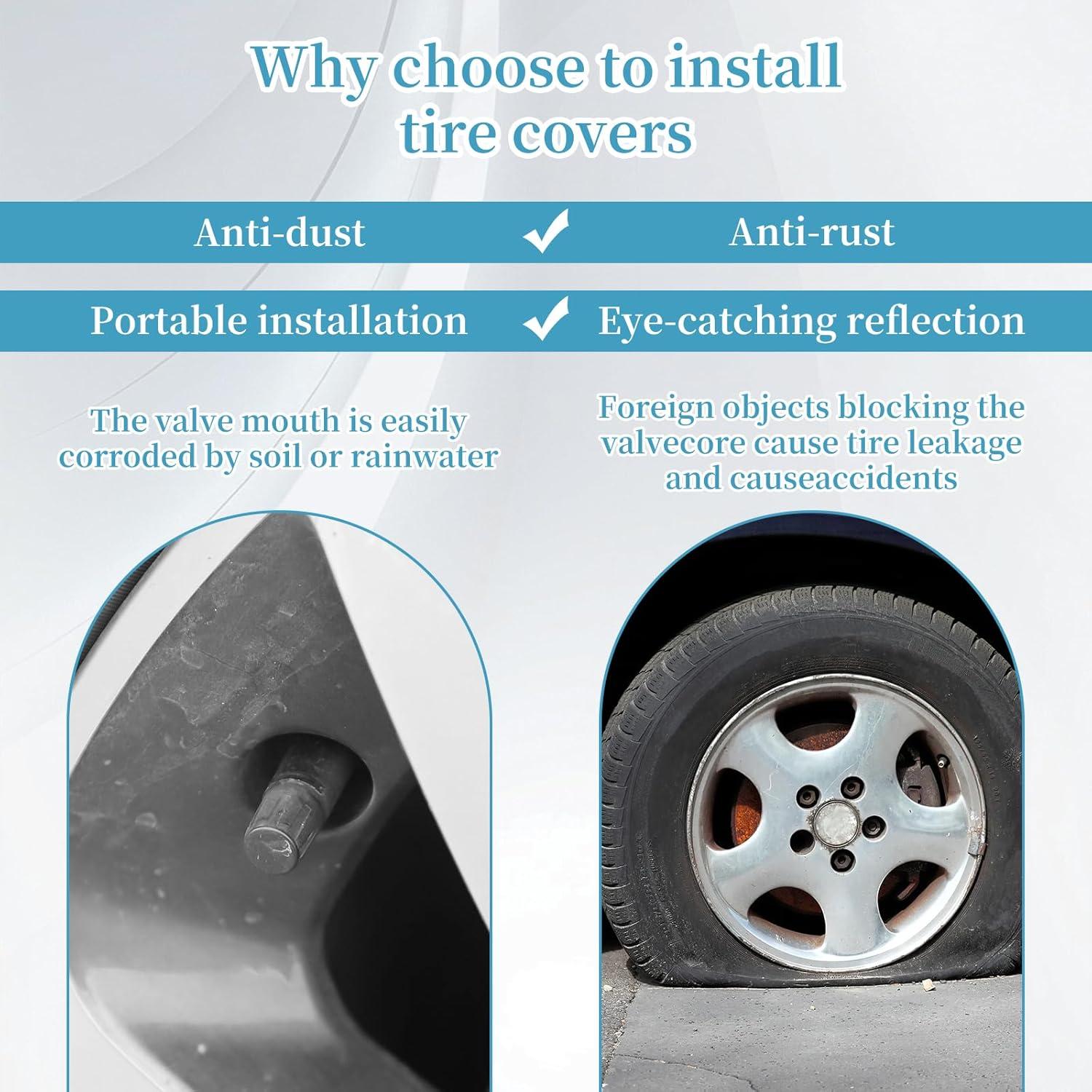 Tapas de Válvula de Neumático Lymocsu 8 Piezas Rosa