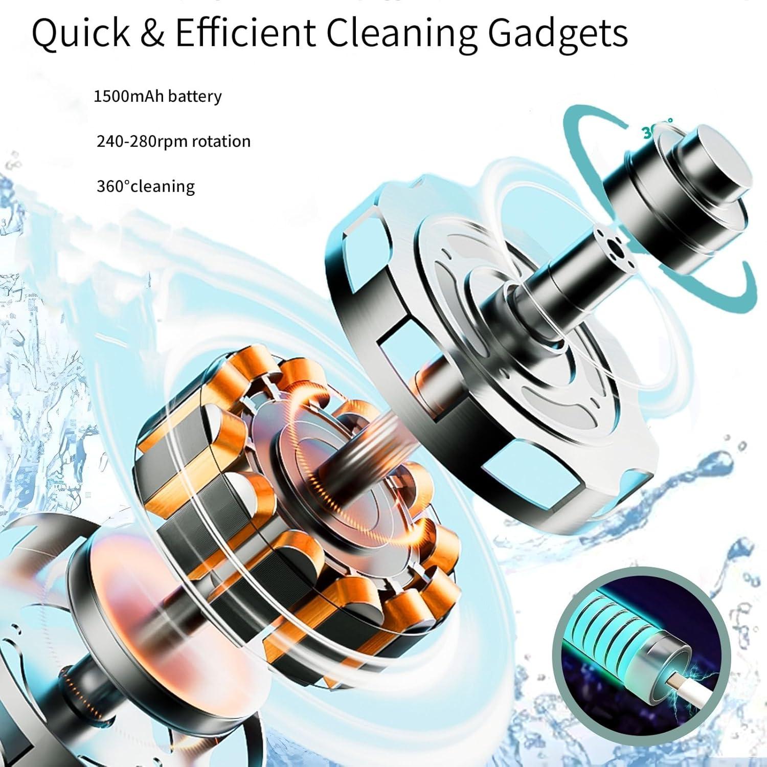 Limpiador Eléctrico de Biberones WHNL con Cepillos y Estante