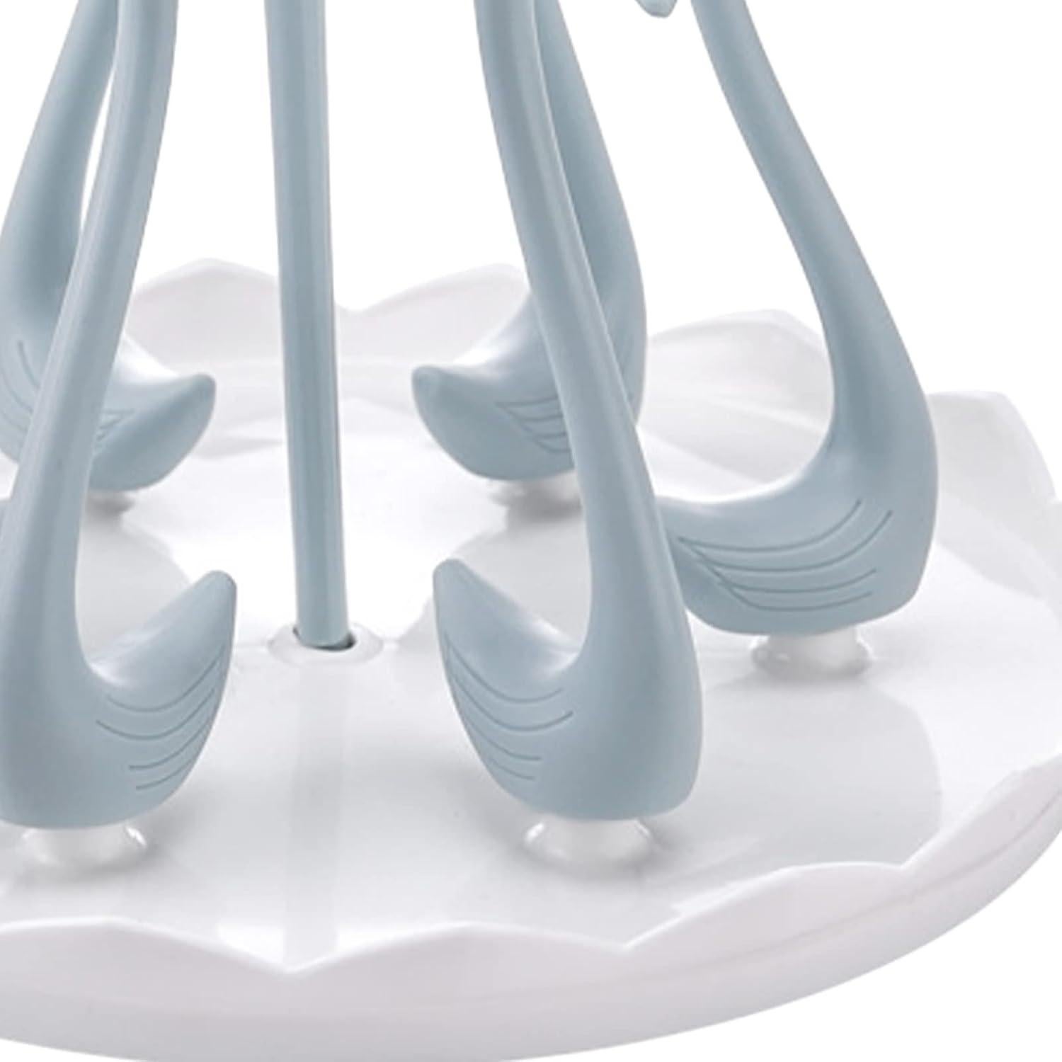 Soporte para Secar Tazas Cyrank Cisne Azul 6 Cabezas